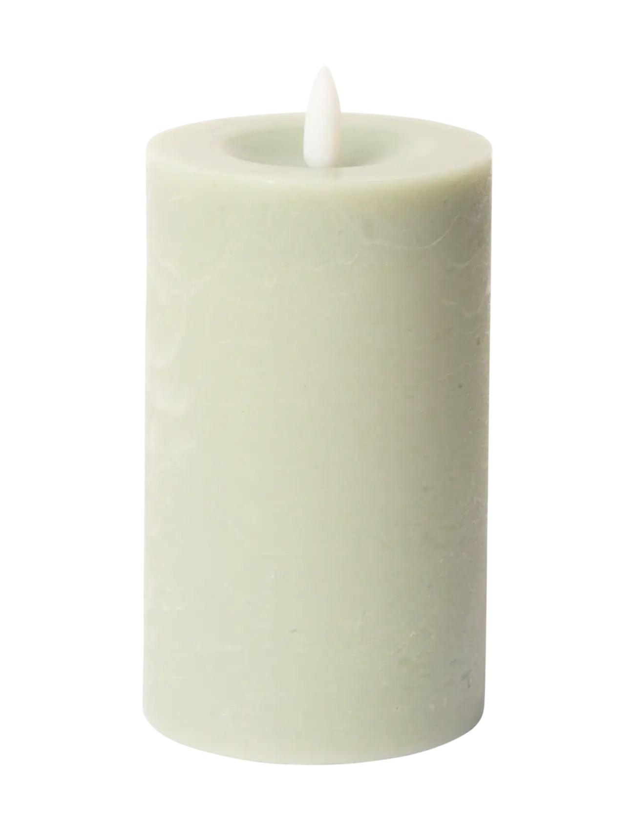 C'est Bon Rustic Finish Led Pillar Candle, LED-lys, Grøn, Str: H12.5CM
