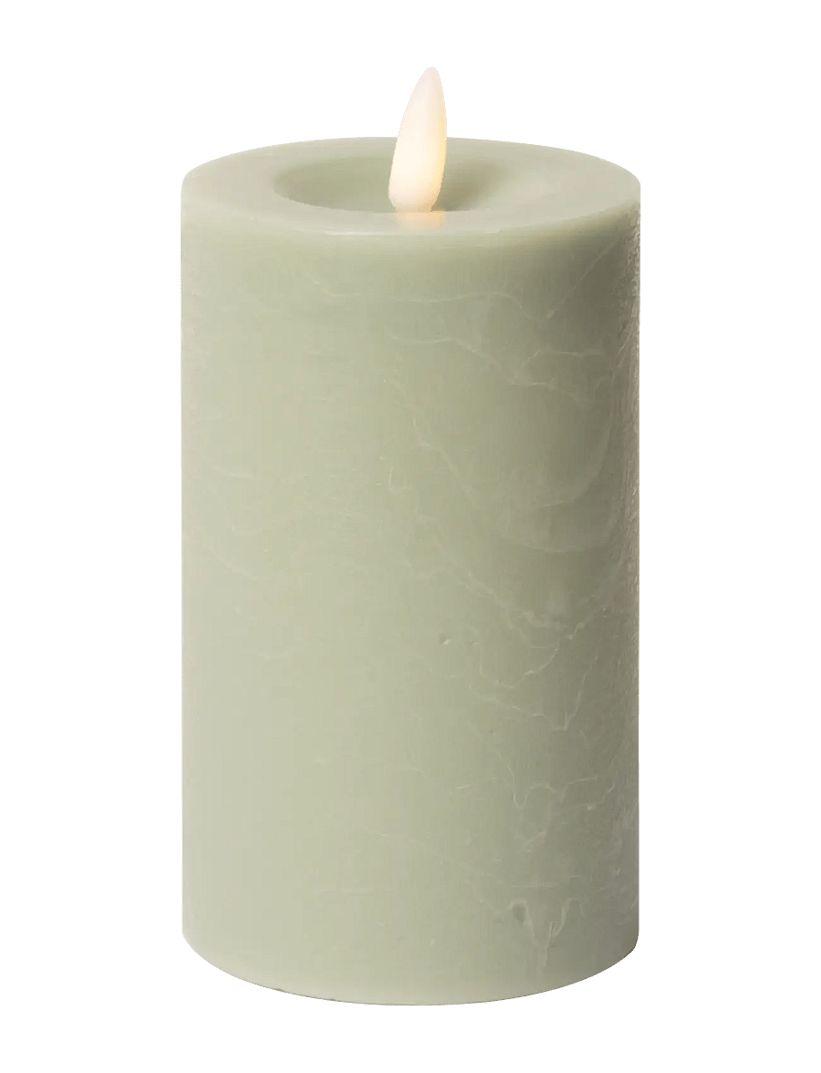 C'est Bon - Rustic finish LED pillar candle - die niedrigsten preise - verte - 1