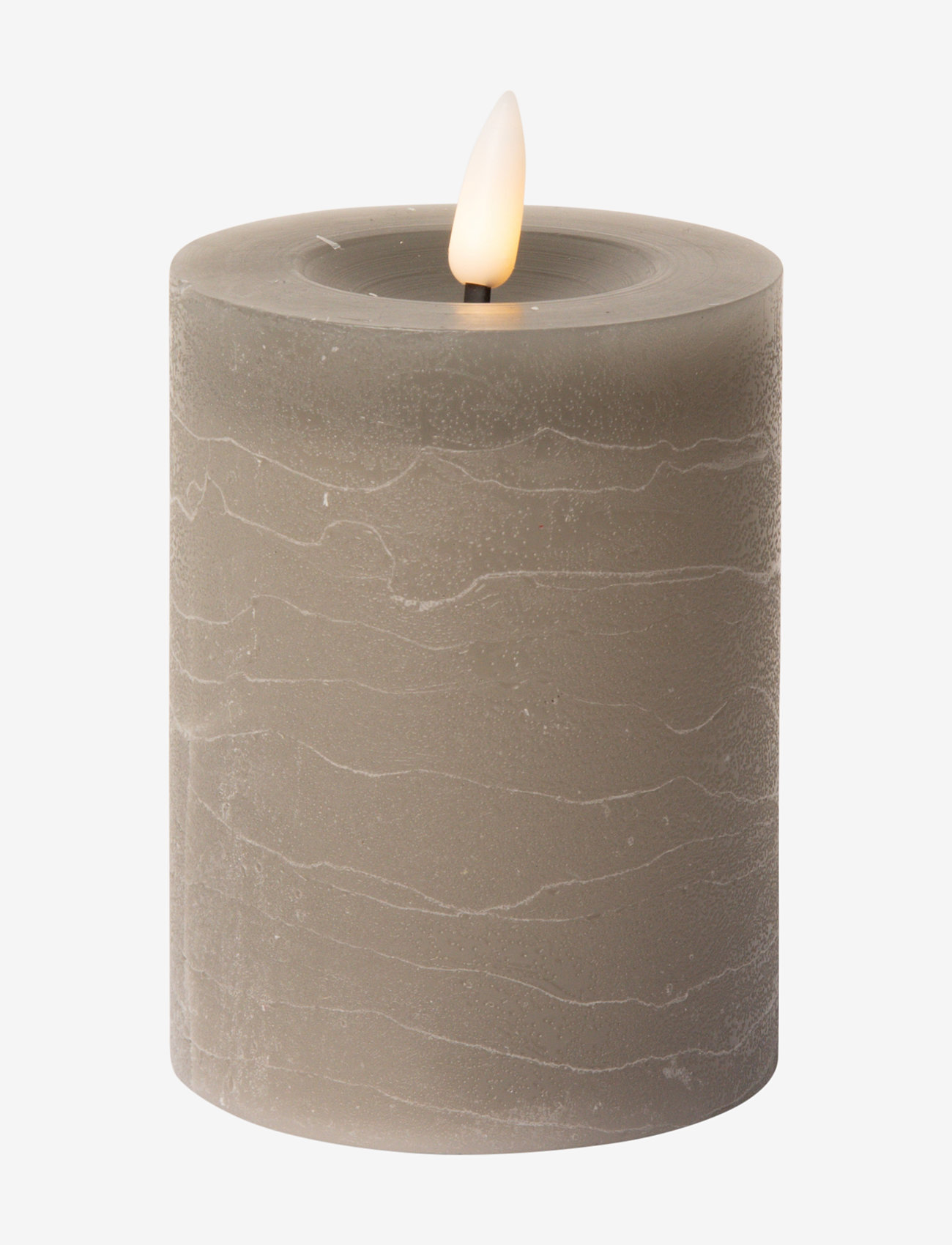 C'est Bon - Rustic finish LED pillar candle - laveste priser - grey - 1