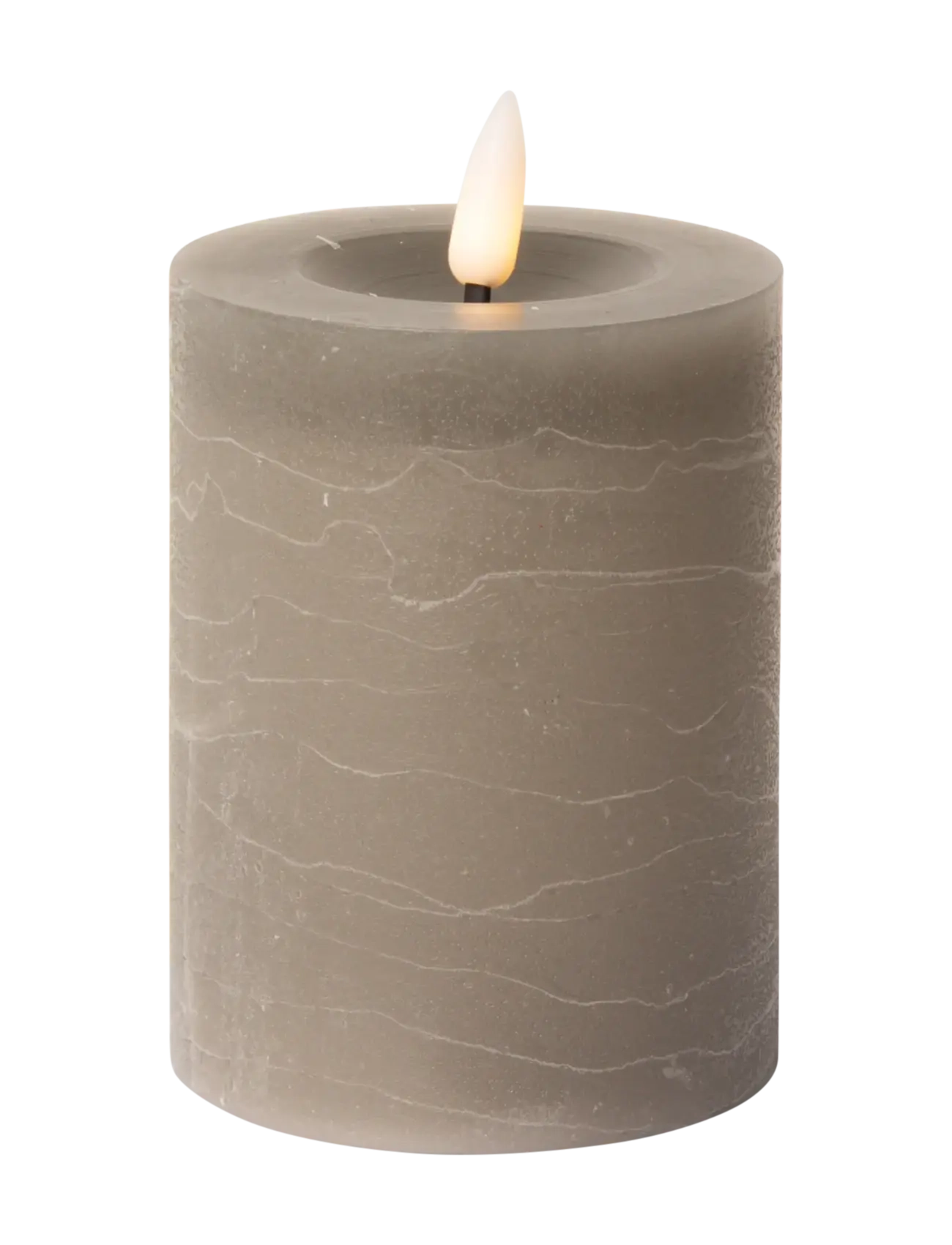 C'est Bon - Rustic finish LED pillar candle - die niedrigsten preise - grey - 1