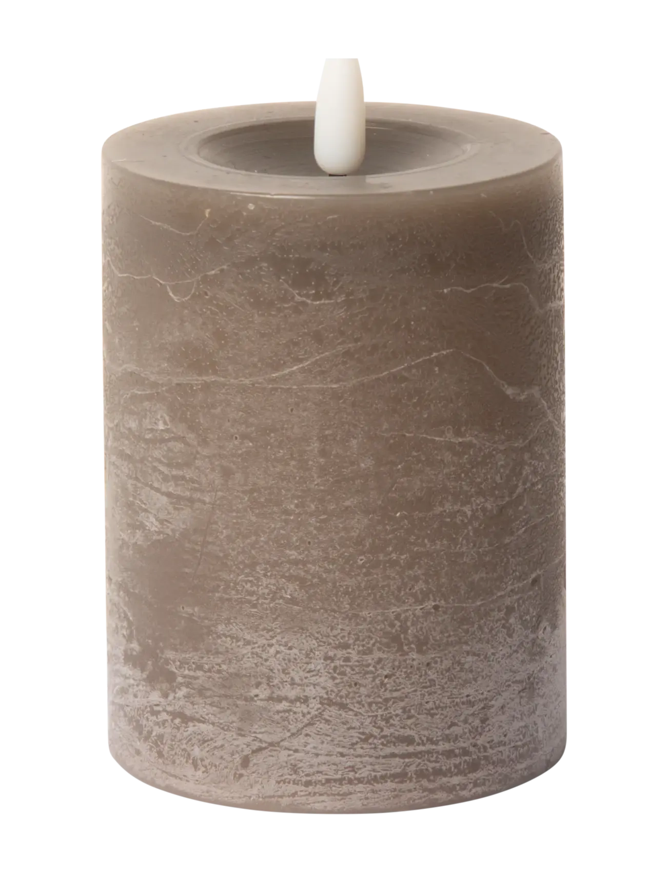 C'est Bon Rustic Finish Led Pillar Candle, H10 cm, Candles, Braun - Homeware
