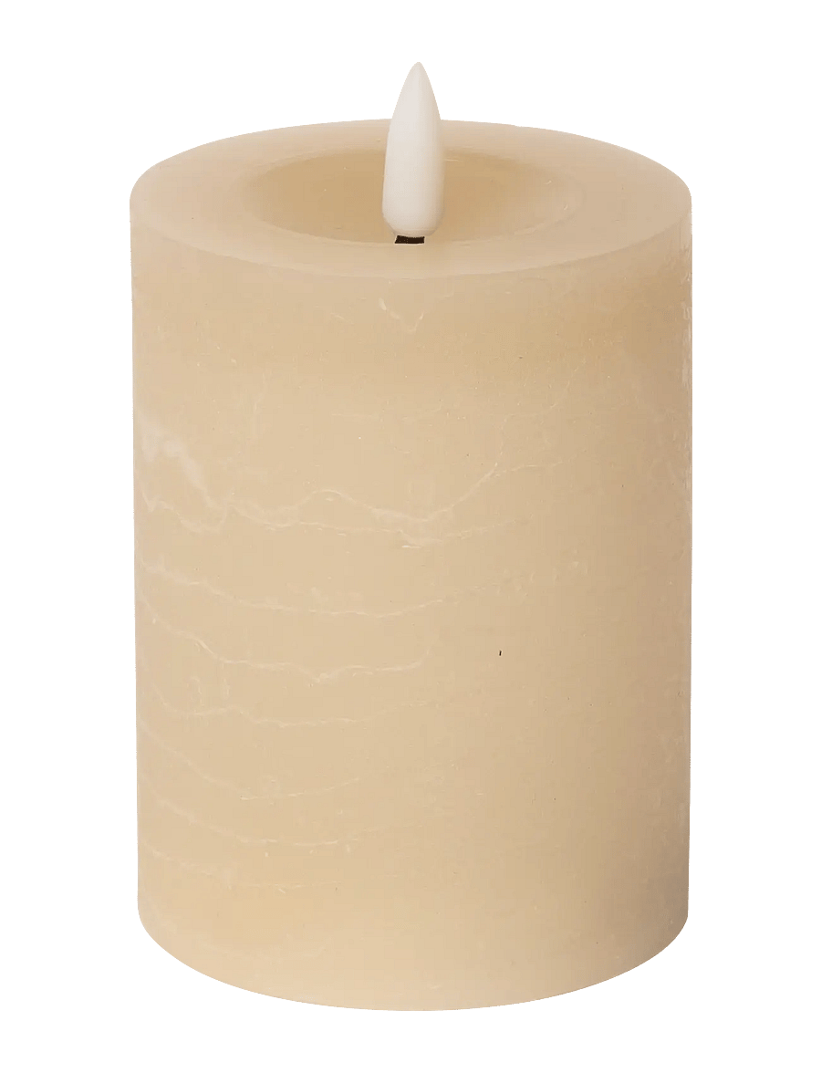 C'est Bon - Rustic finish LED pillar candle - die niedrigsten preise - sand - 0