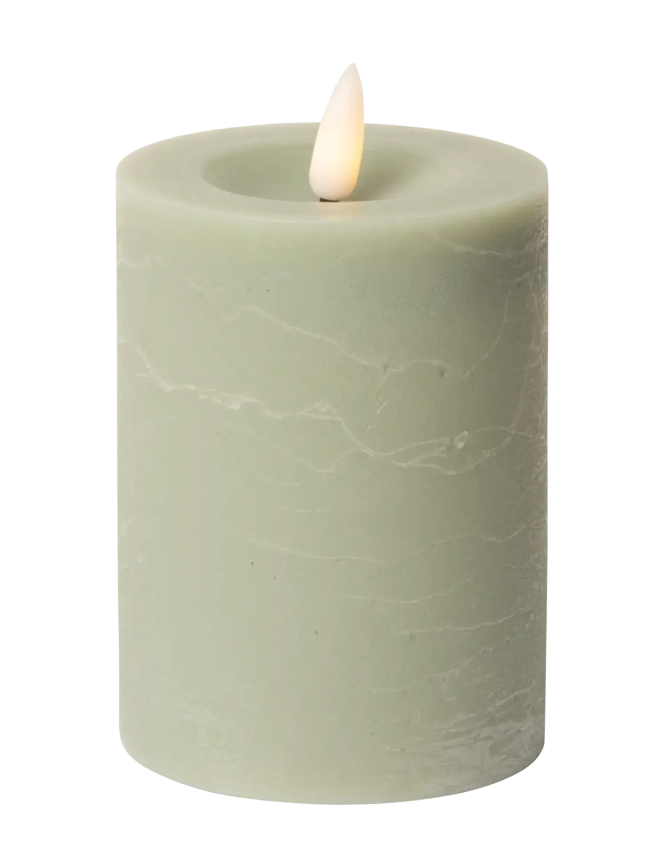 C'est Bon - Rustic finish LED pillar candle - led lys - verte - 1