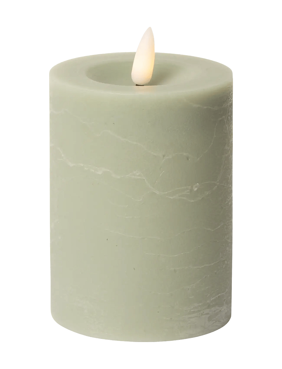 C'est Bon - Rustic finish LED pillar candle - die niedrigsten preise - verte - 1