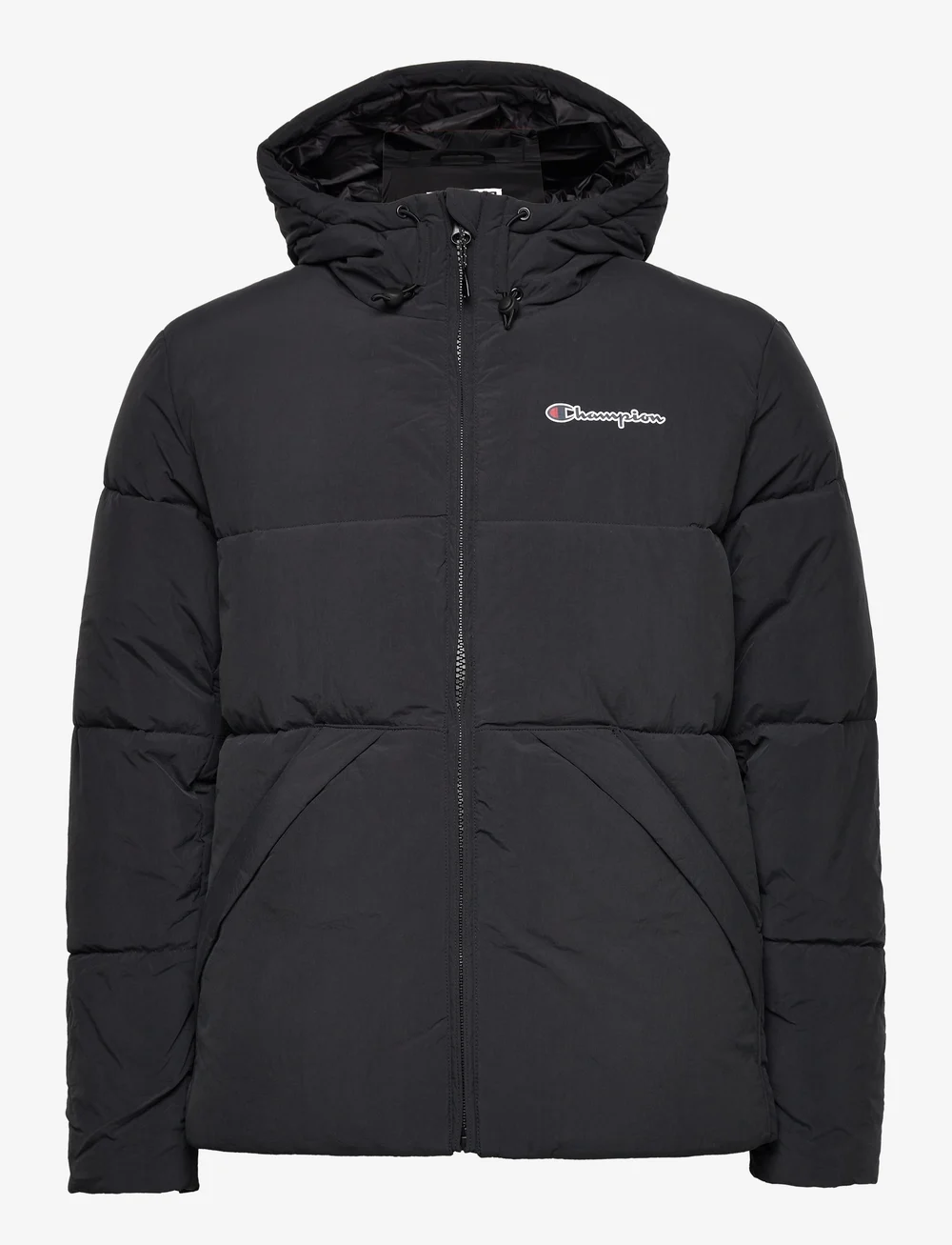 Champion padded hotsell black puffer jacket