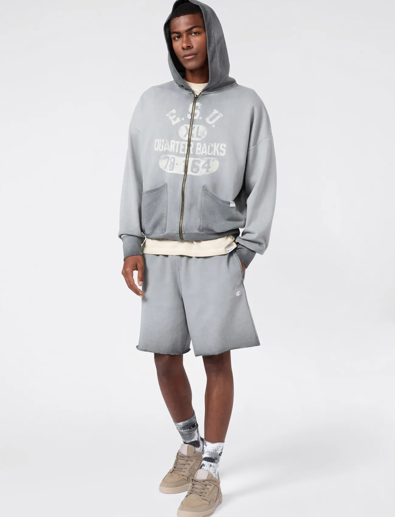 Champion Full Zip Hoodie Sweatshirt - - M 1