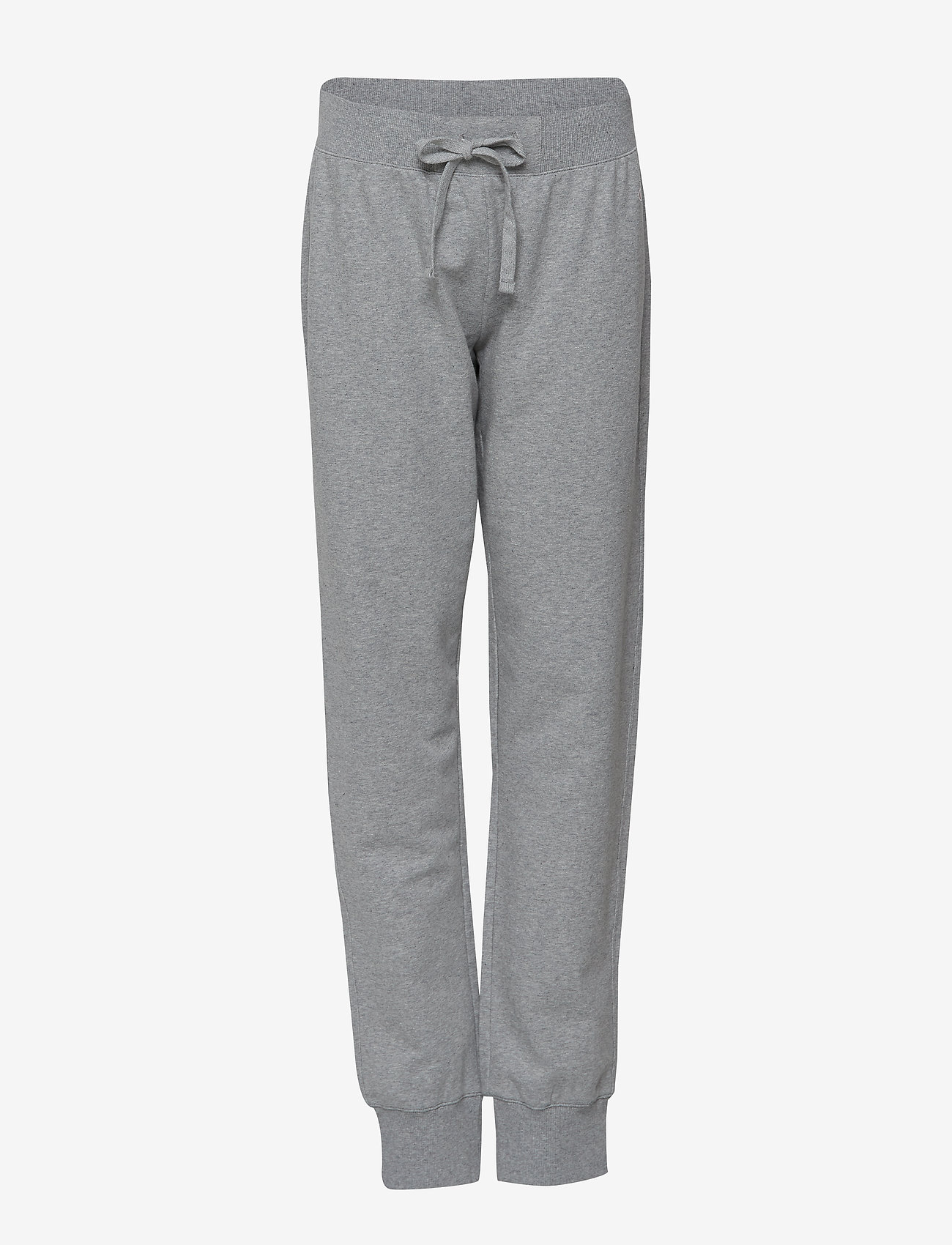 Rib Cuff Pants - GRAY MELANGE LIGHT