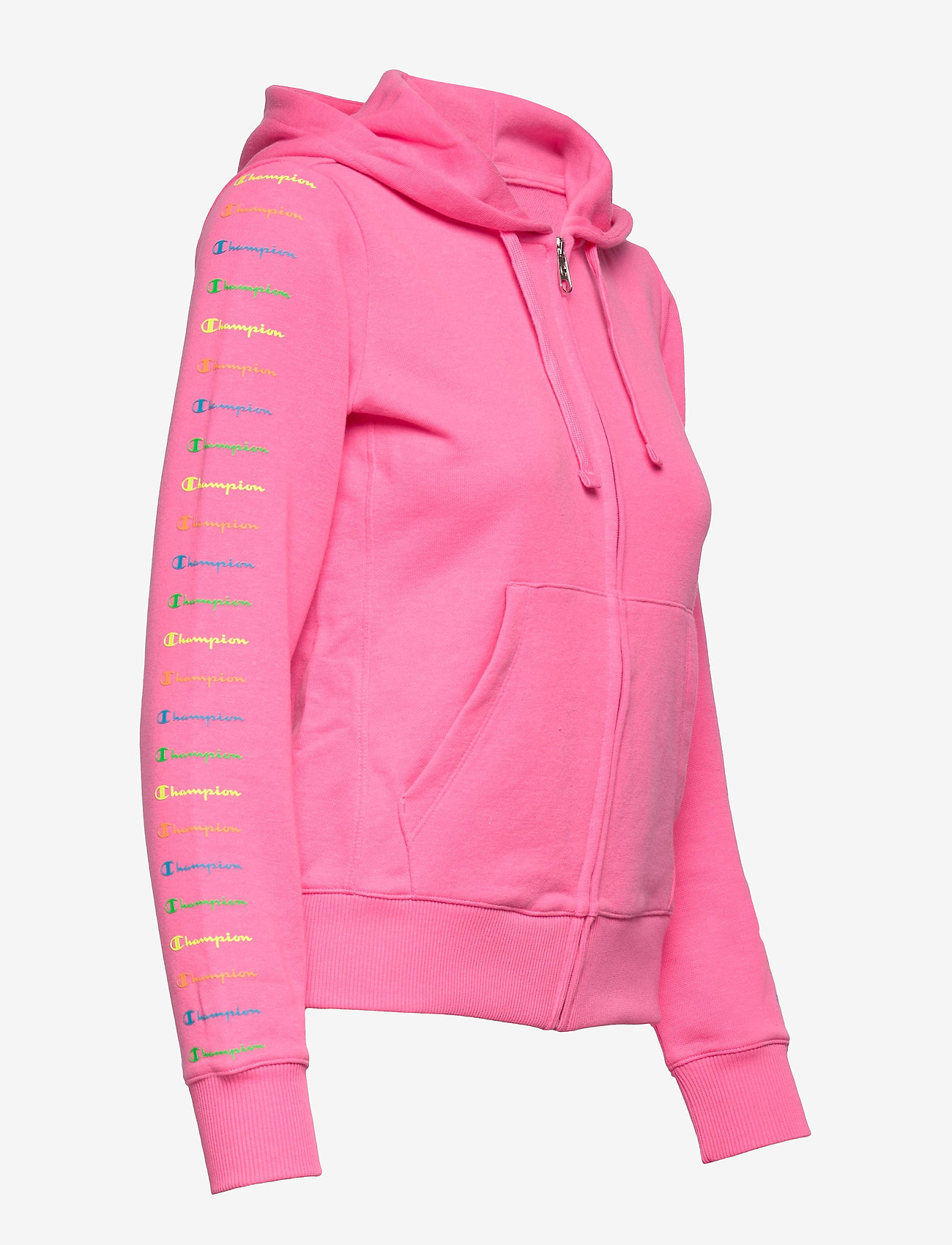 Champion - Hooded Full Zip Sweatshirt - knochout pink fluo - 3