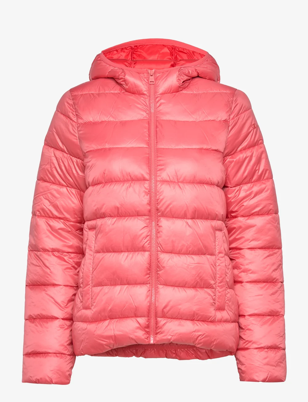 Champion red puffer sales jacket