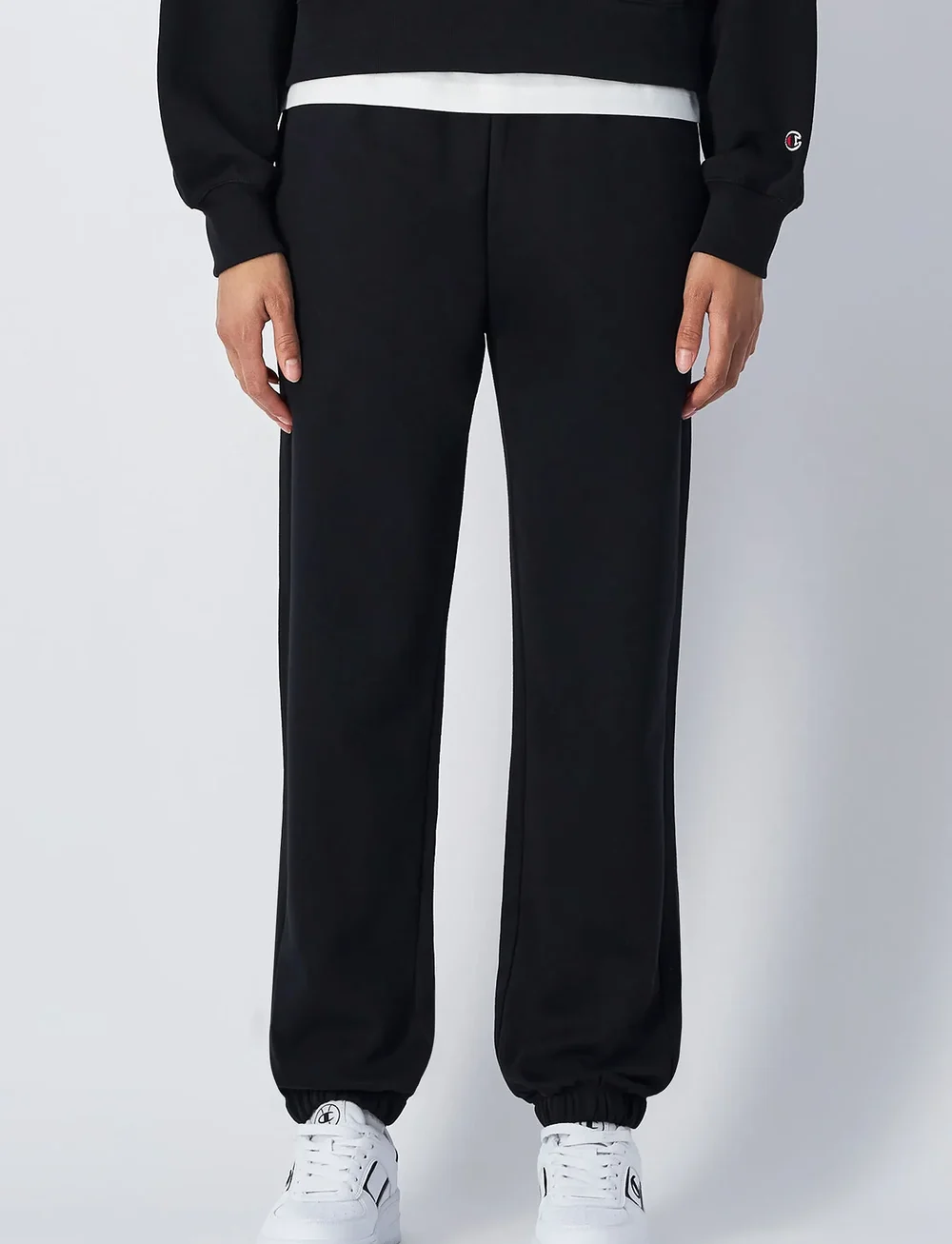 Champion - Elastic Cuff Pants - träningsbyxor - black beauty - 4