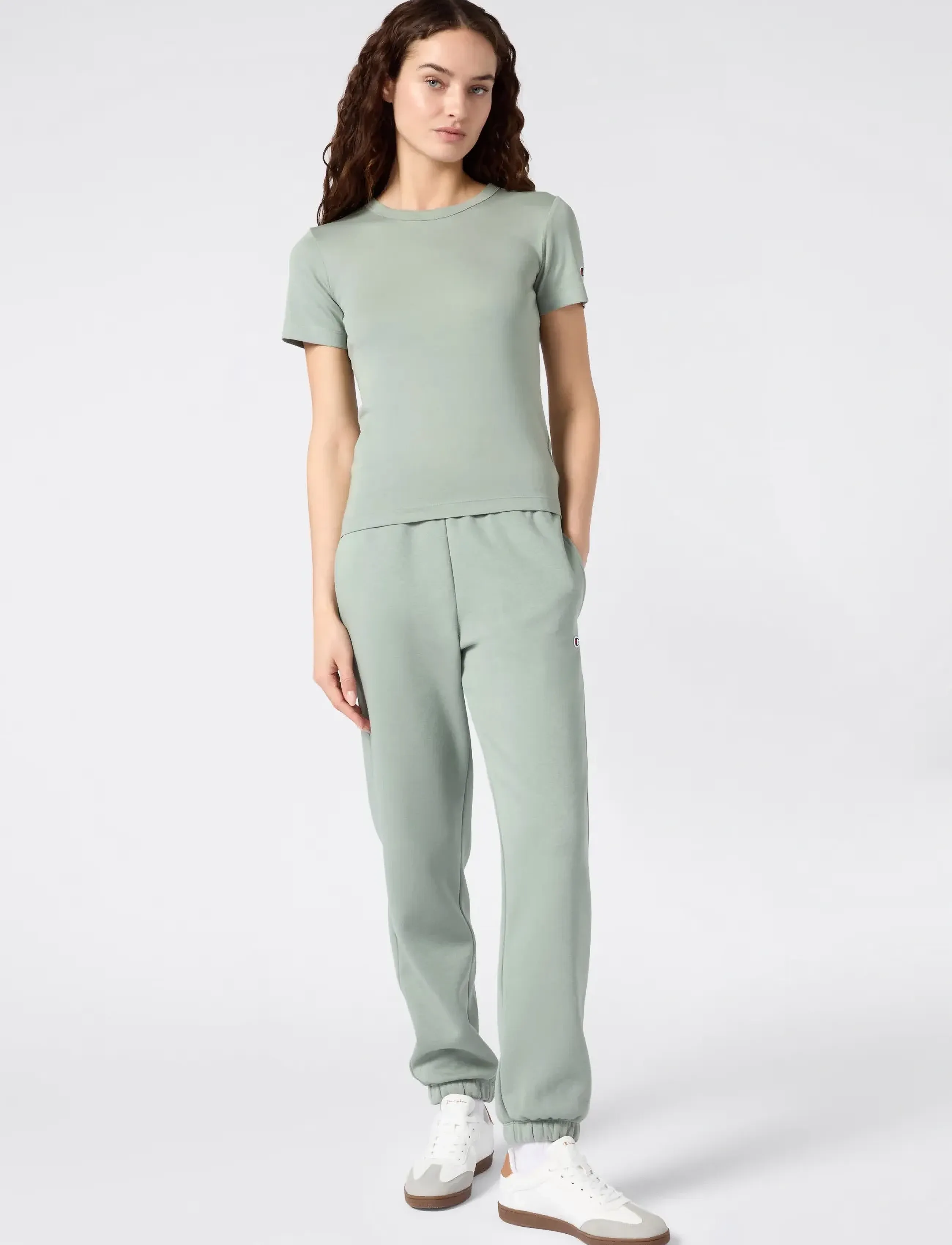 Champion Elastic Cuff Pants - Träningsbyxor - ECOLOGY GREEN / green