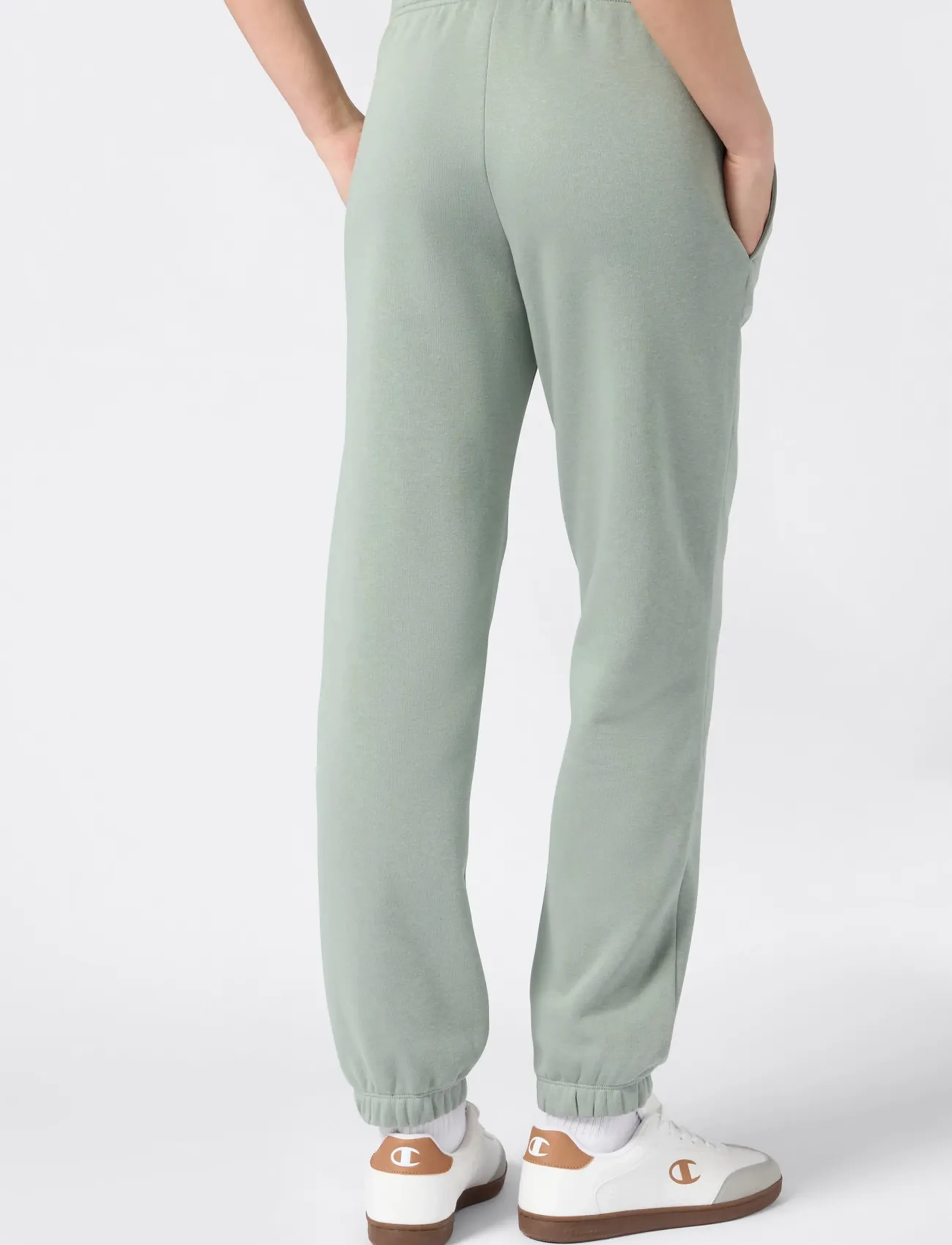 Champion - Elastic Cuff Pants - sweatpants - ecology green - 4