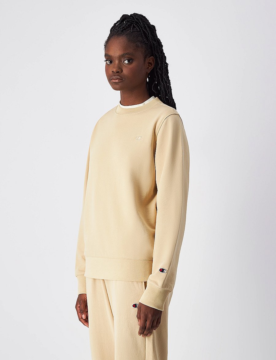 Champion - Crewneck Sweatshirt - sweatshirts - western khaki - 0
