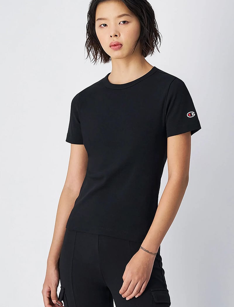 Champion - SS Tee - t-shirts - black beauty - 4