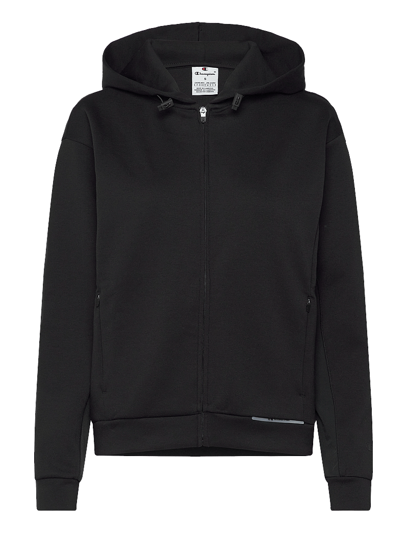 Champion - Full Zip Hoodie Sweatshirt - huvtröjor - black beauty - 1