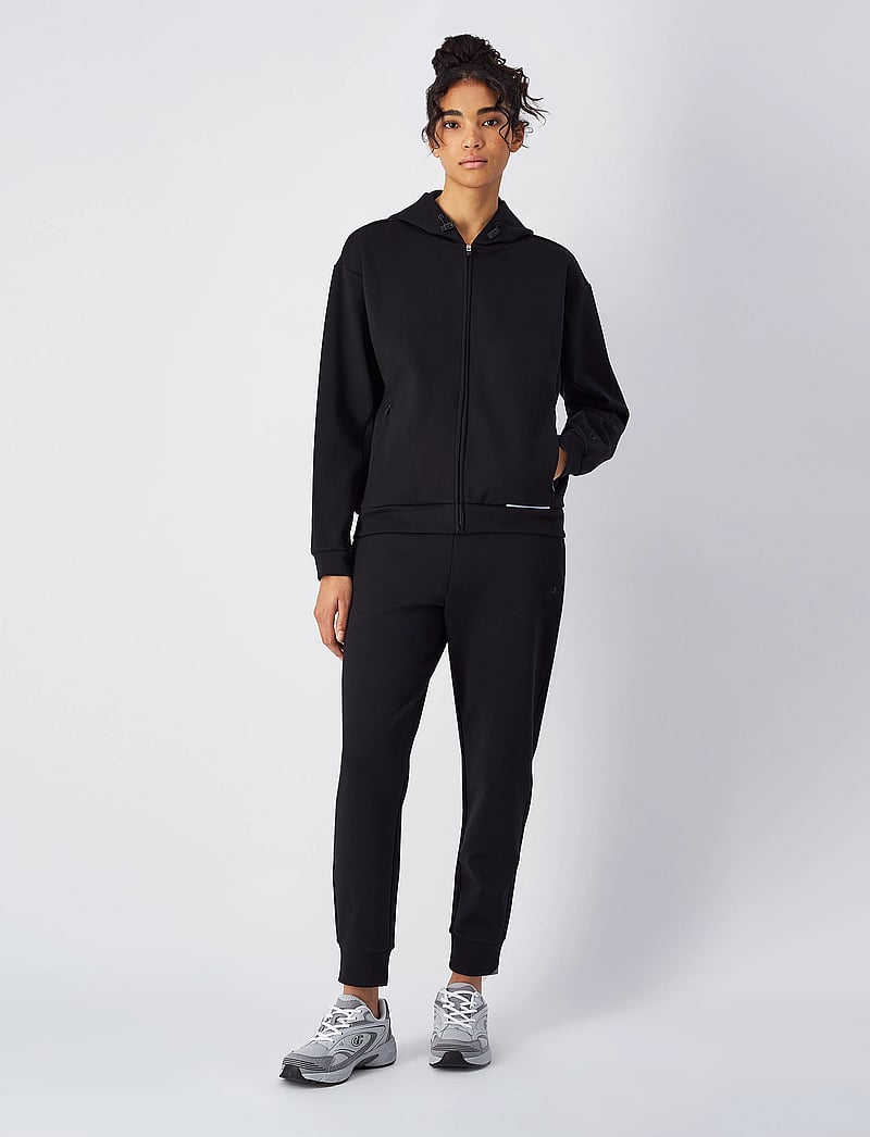 Champion - Full Zip Hoodie Sweatshirt - huvtröjor - black beauty - 0