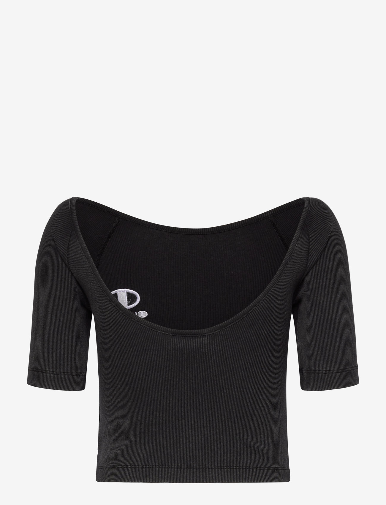 Champion - Crop SS Tee - laveste priser - black beauty - 2