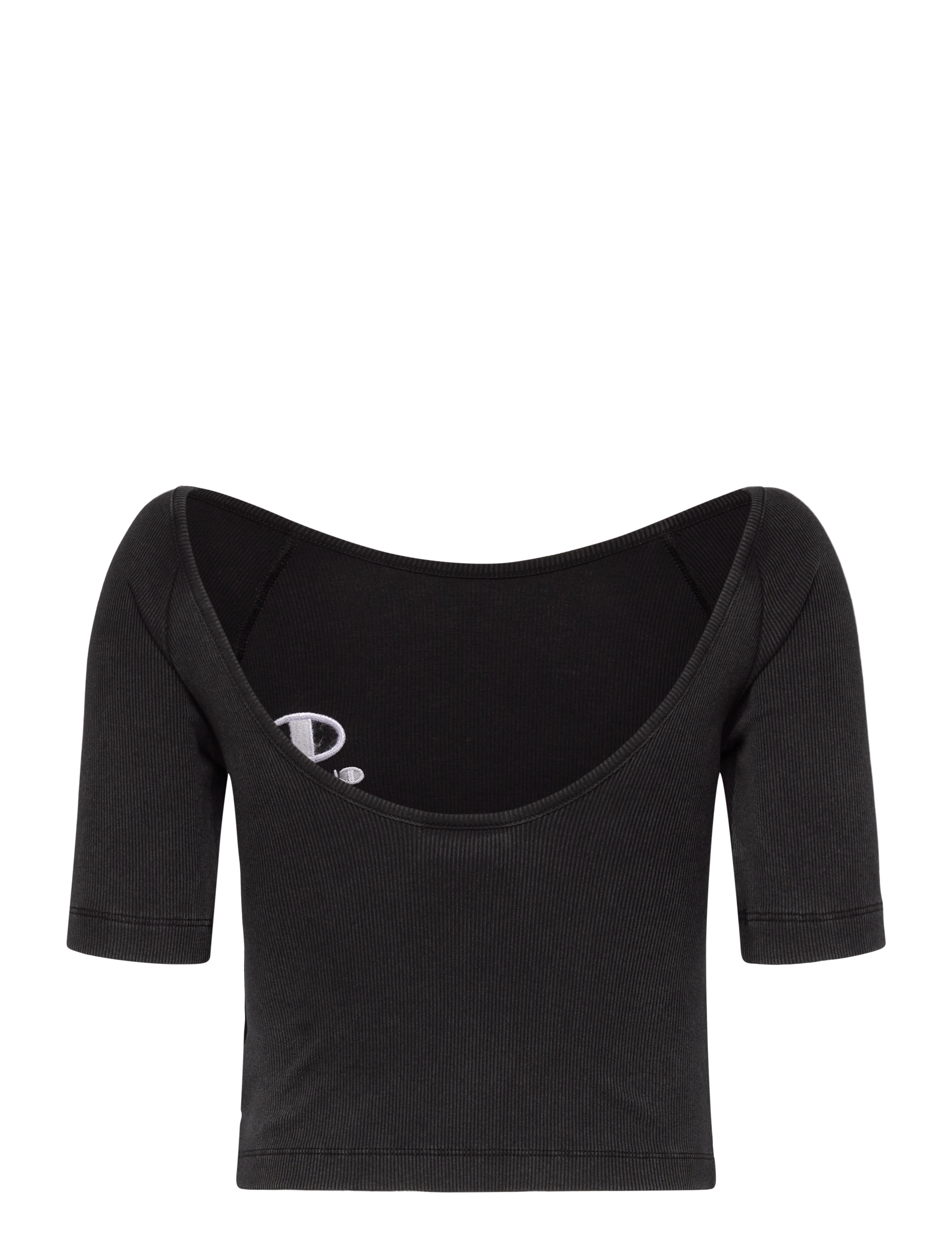 Champion - Crop SS Tee - laveste priser - black beauty - 2