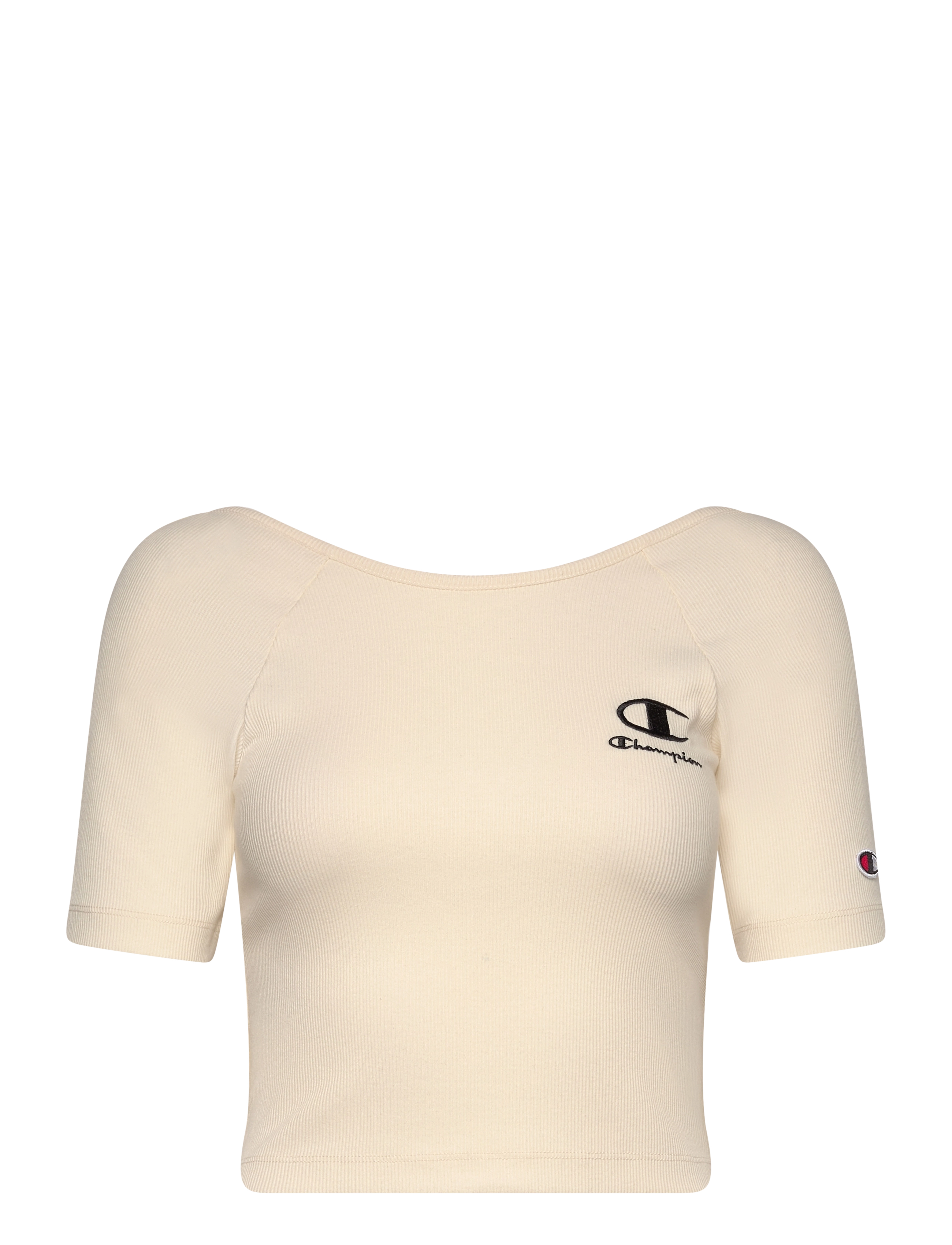 CHAMPION Crop Ss Tee Beige - M - Damen