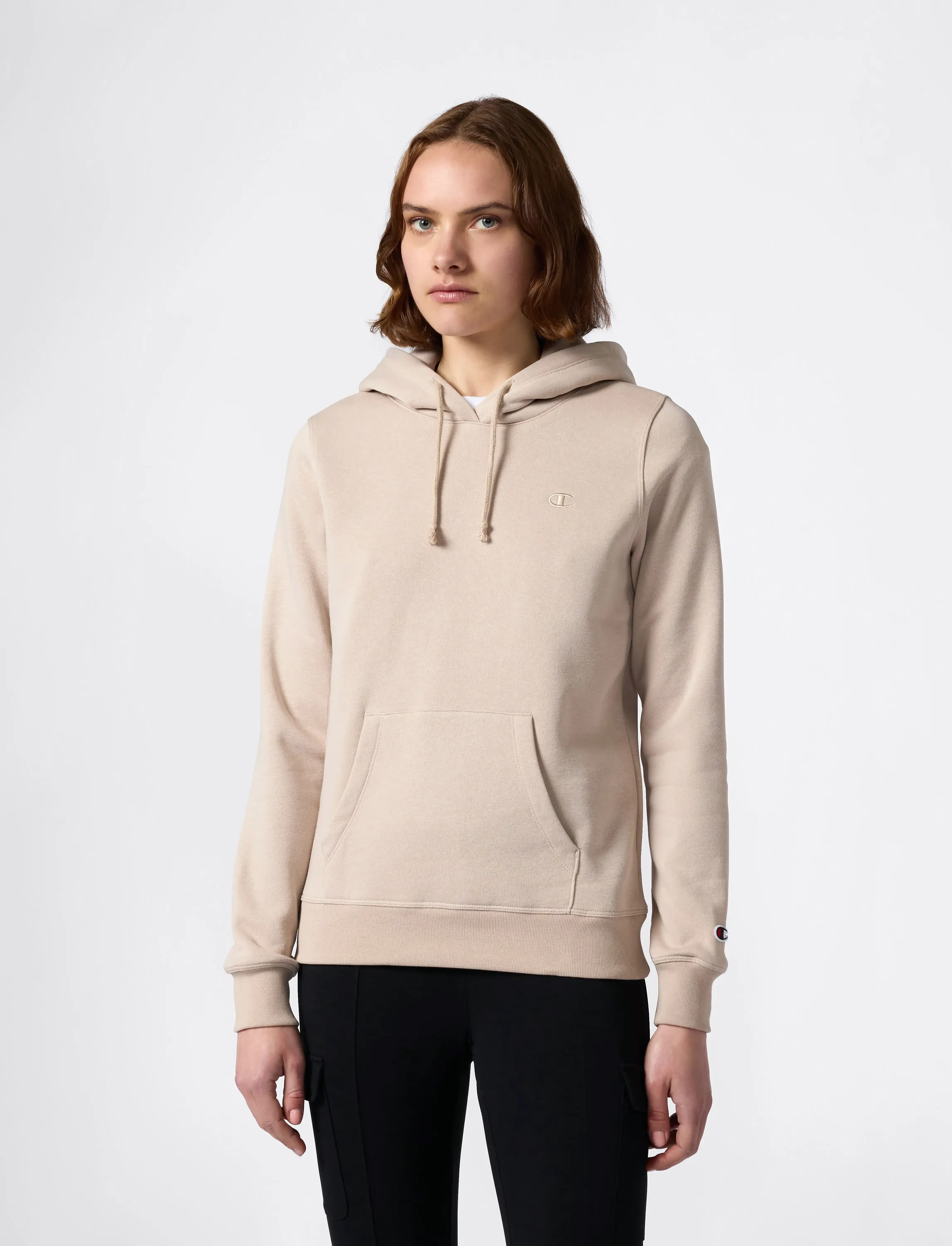 Champion Hooded Sweatshirt, S, Sweatshirts & Hoodies, Beige - Frauen