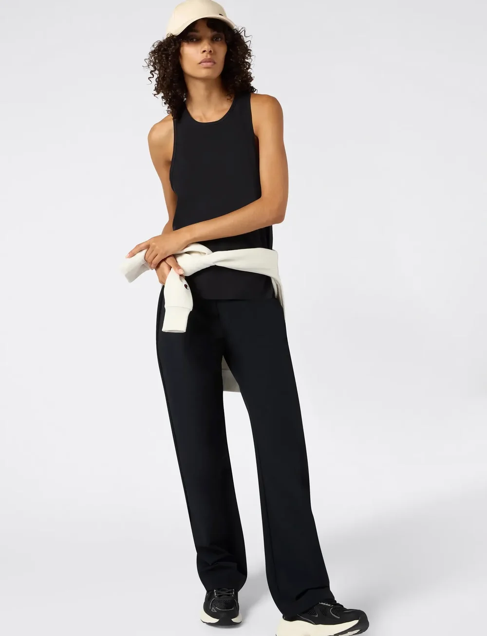 Champion - Straight Hem Pants - casual byxor - black beauty - 0