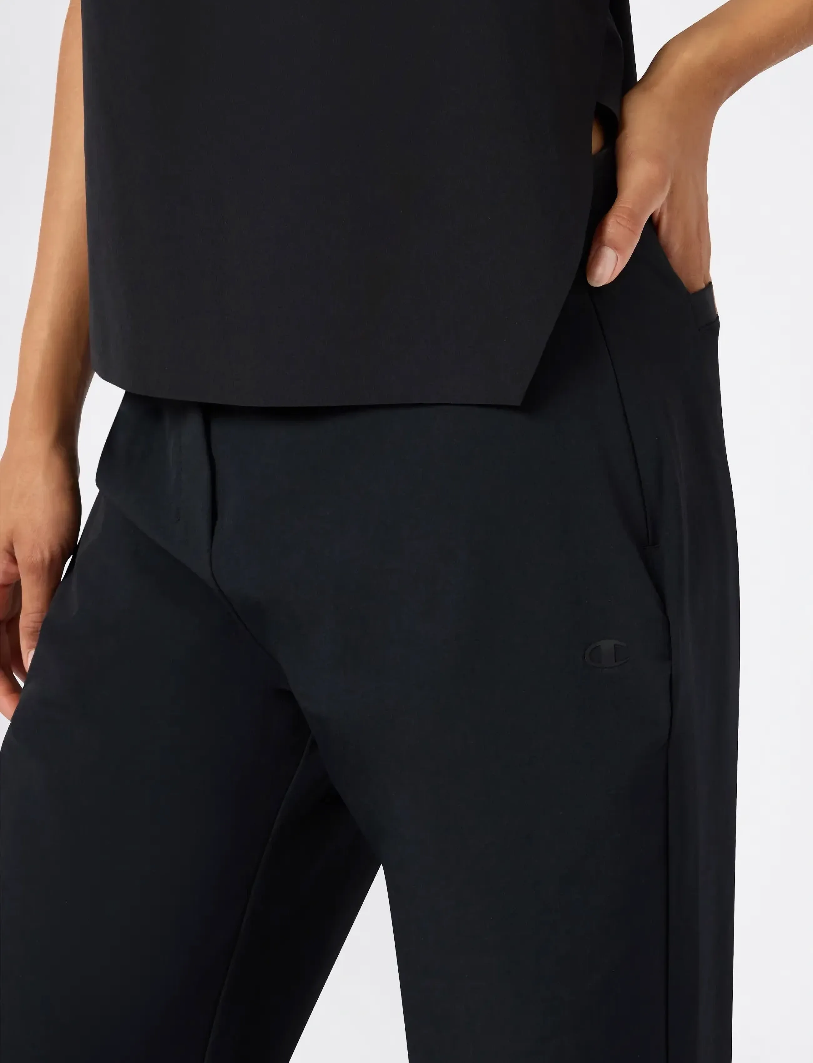 Champion - Straight Hem Pants - sporthosen - black beauty - 4