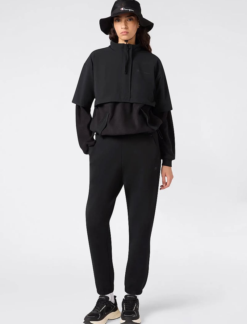 Champion - Cuffed Pants - träningsbyxor - black beauty - 0