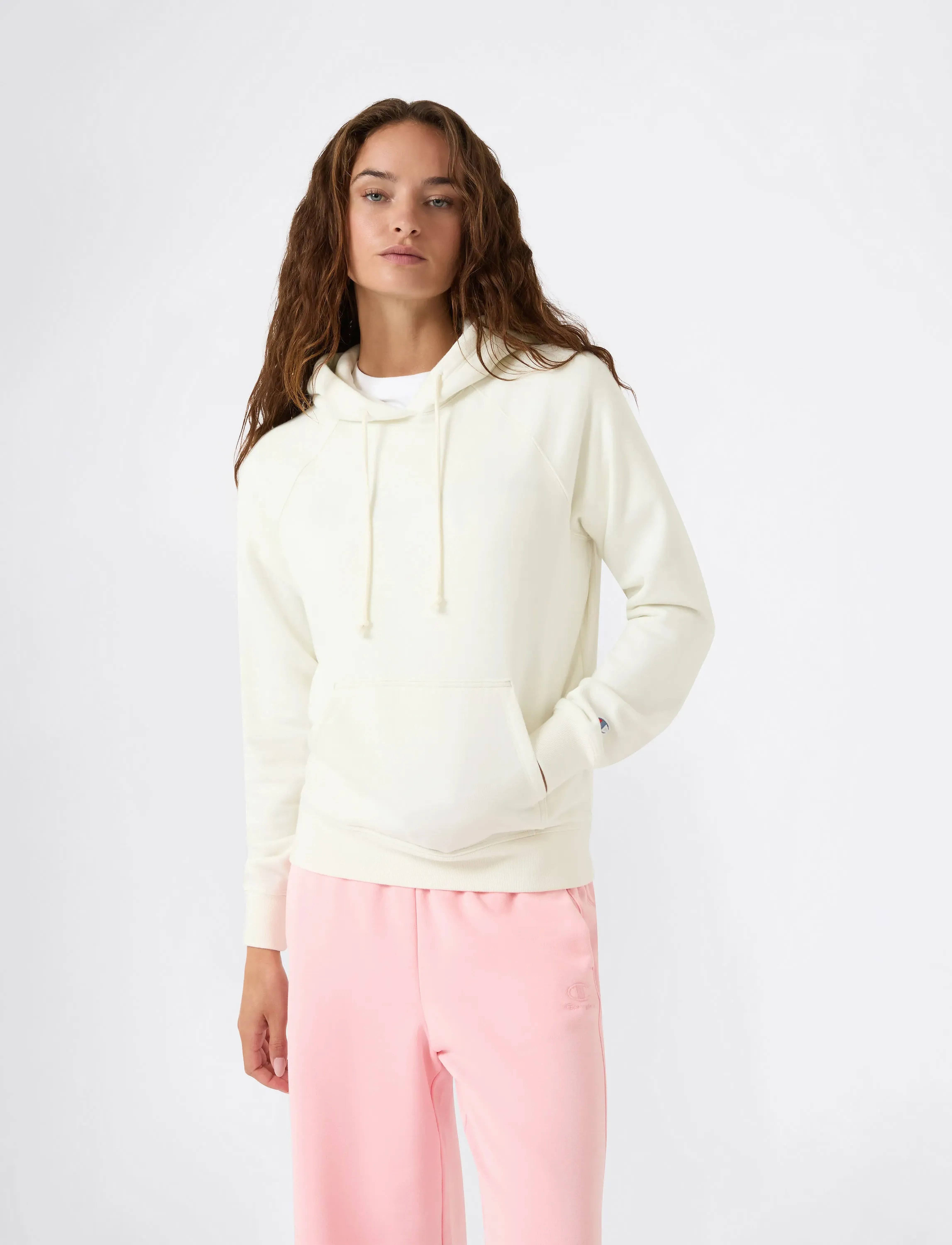 Champion Hooded Sweatshirt, M, Cream, Sport Sweatshirts & Hoodies > Sport Hoodies, Dame