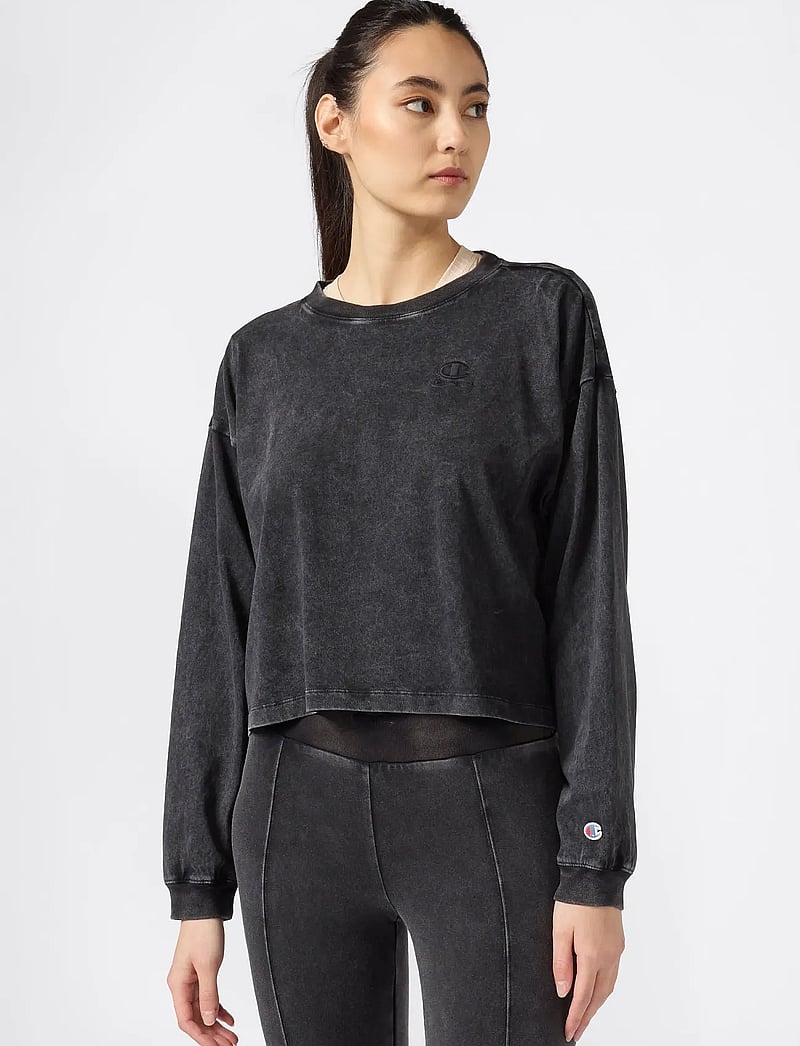 Champion - LS Tee - tops - black beauty - 3