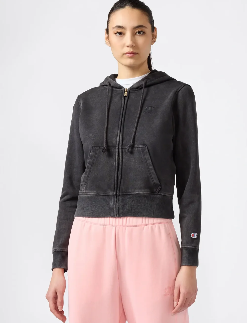 Champion - Full Zip Hoodie Sweatshirt - overdele - black beauty - 4