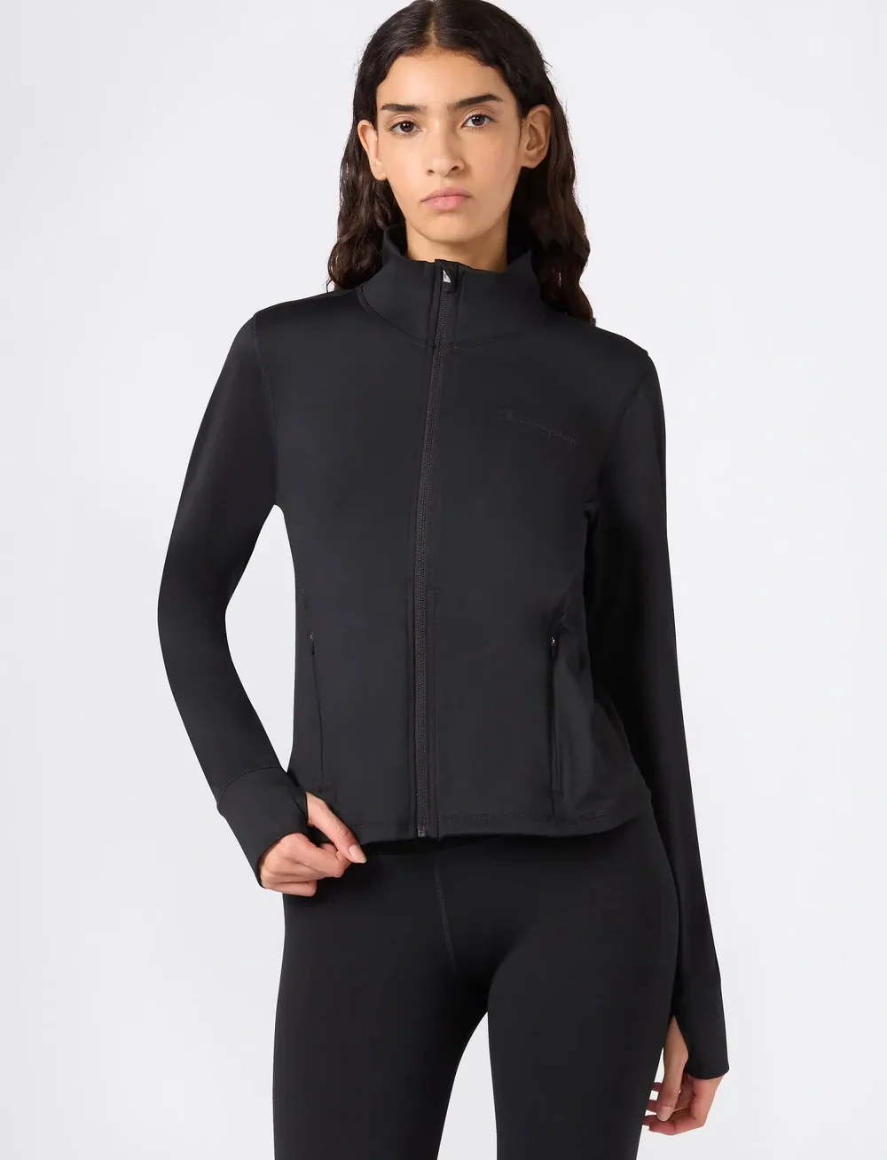 Champion - Full Zip Sweatshirt - Överdelar - black beauty - 3