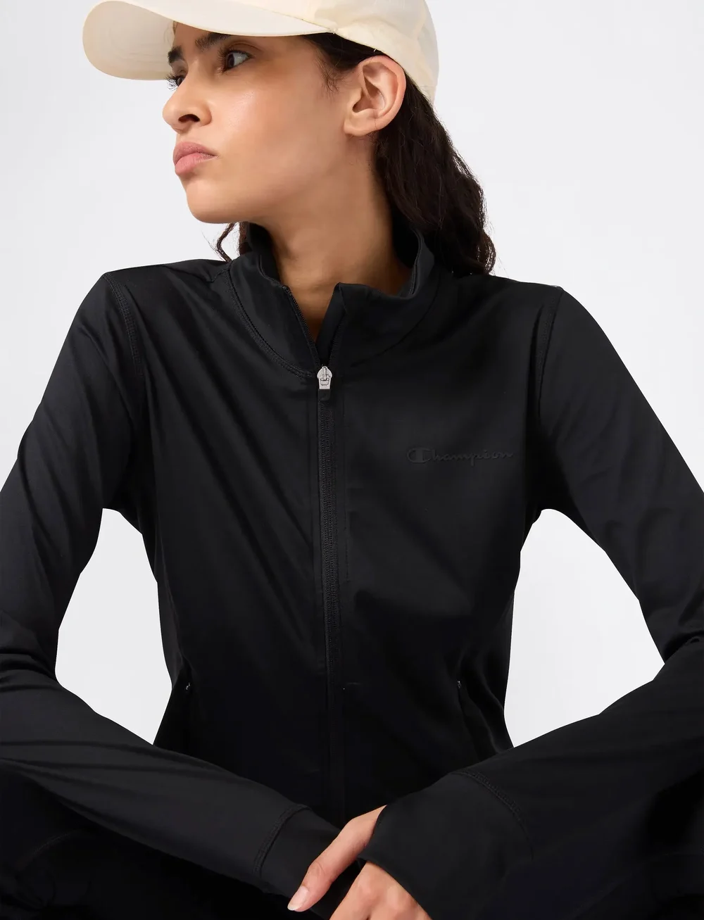 Champion - Full Zip Sweatshirt - Överdelar - black beauty - 4