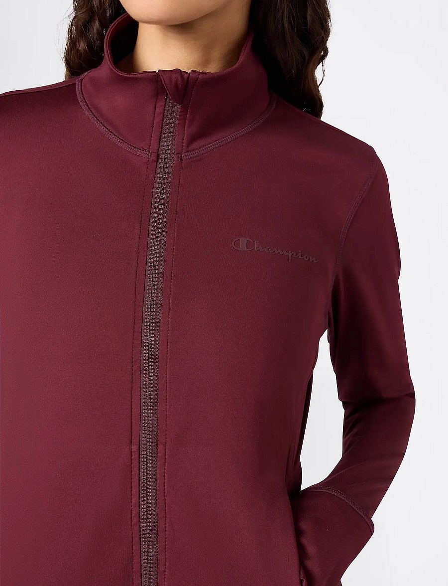 Champion - Full Zip Sweatshirt - sweatshirts - medium ruby - 4