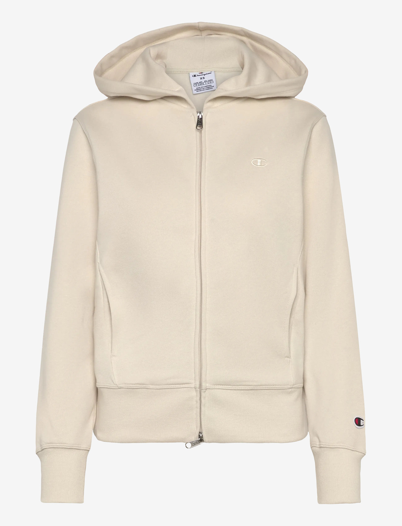 Champion - Full Zip Hoodie Sweatshirt - yläosat - ivory canvas - 1
