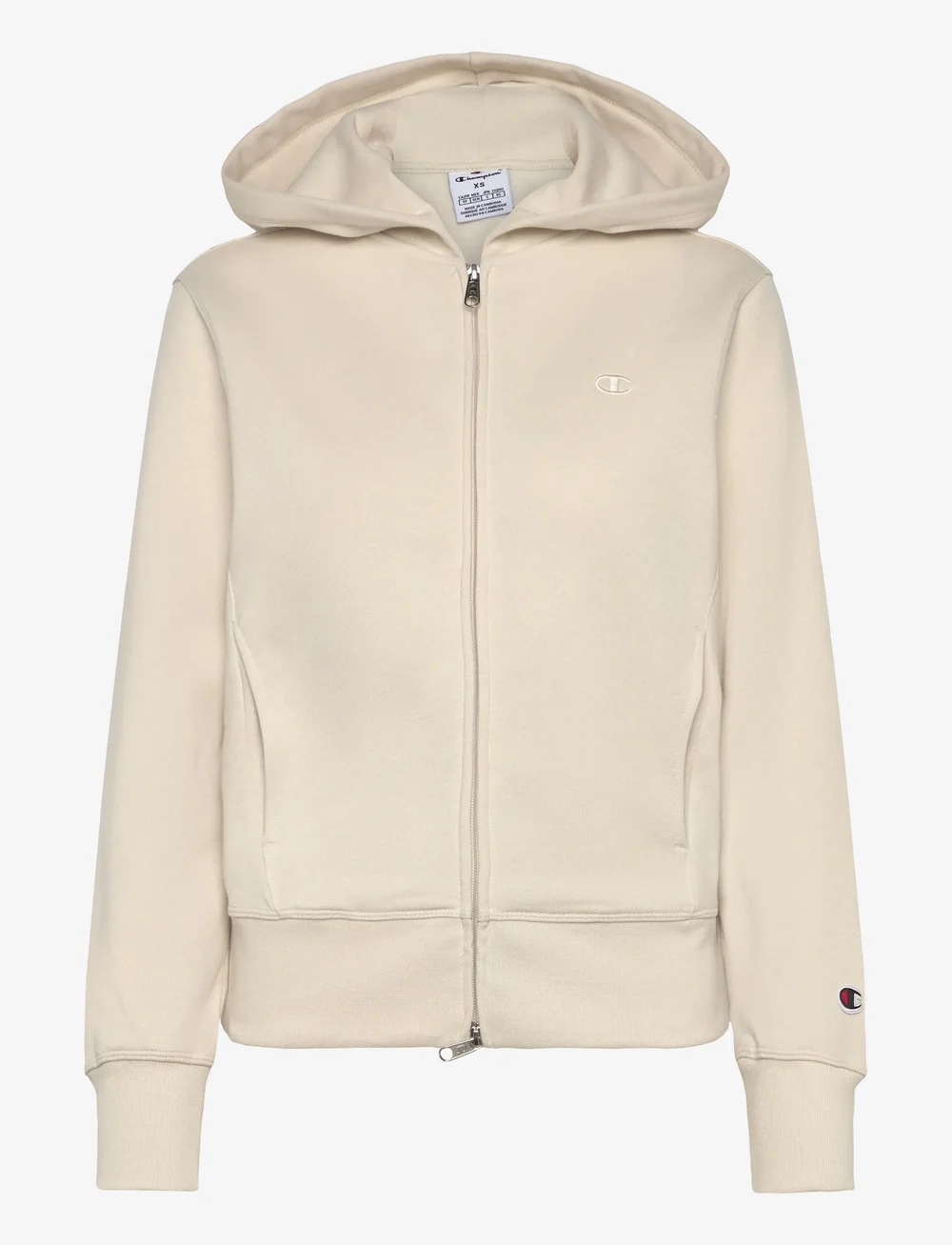 Champion - Full Zip Hoodie Sweatshirt - huvtröjor - ivory canvas - 1