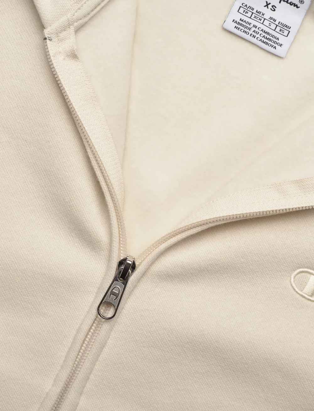 Champion - Full Zip Hoodie Sweatshirt - huvtröjor - ivory canvas - 5