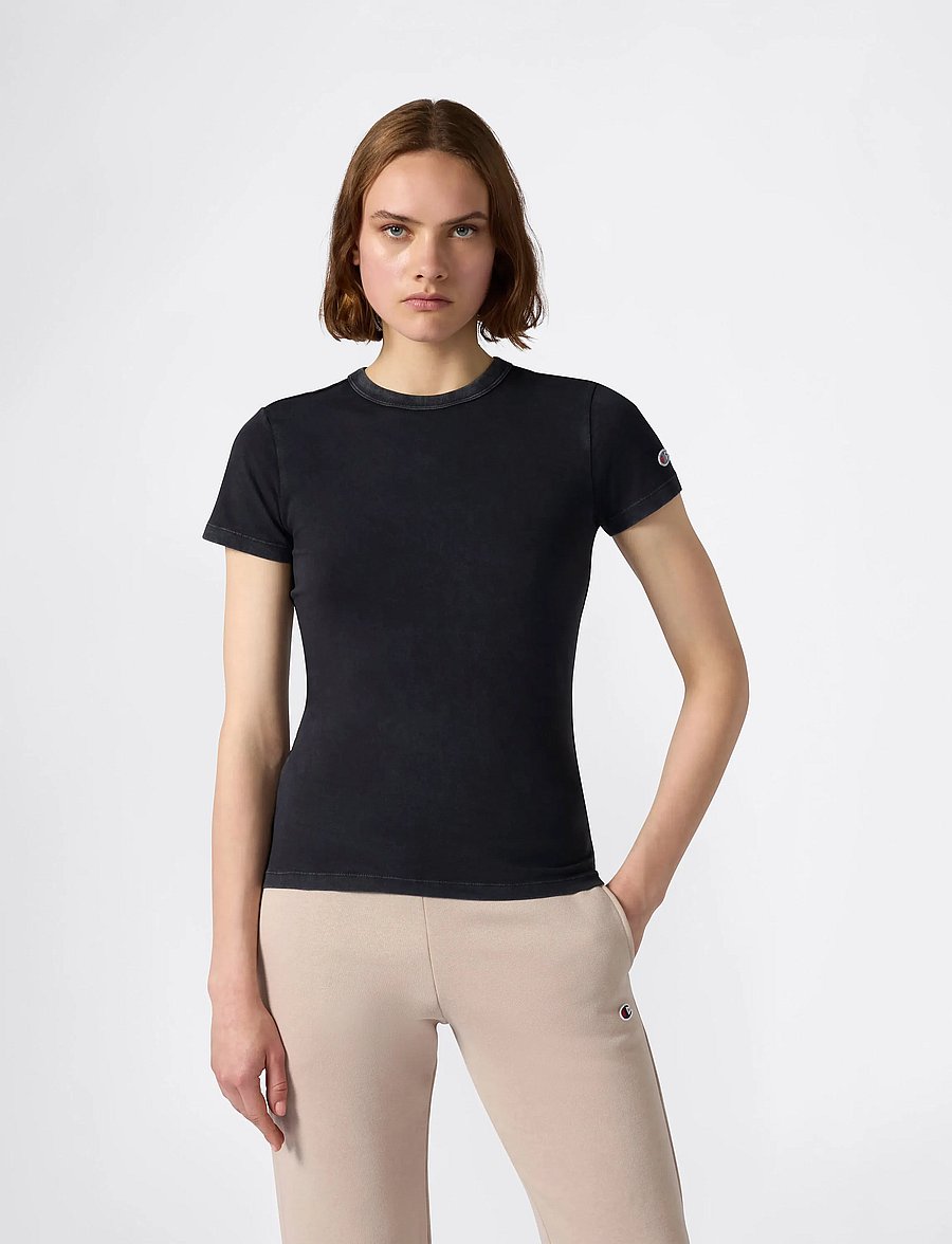 Champion - SS Tee - t-shirts - black beauty - 4