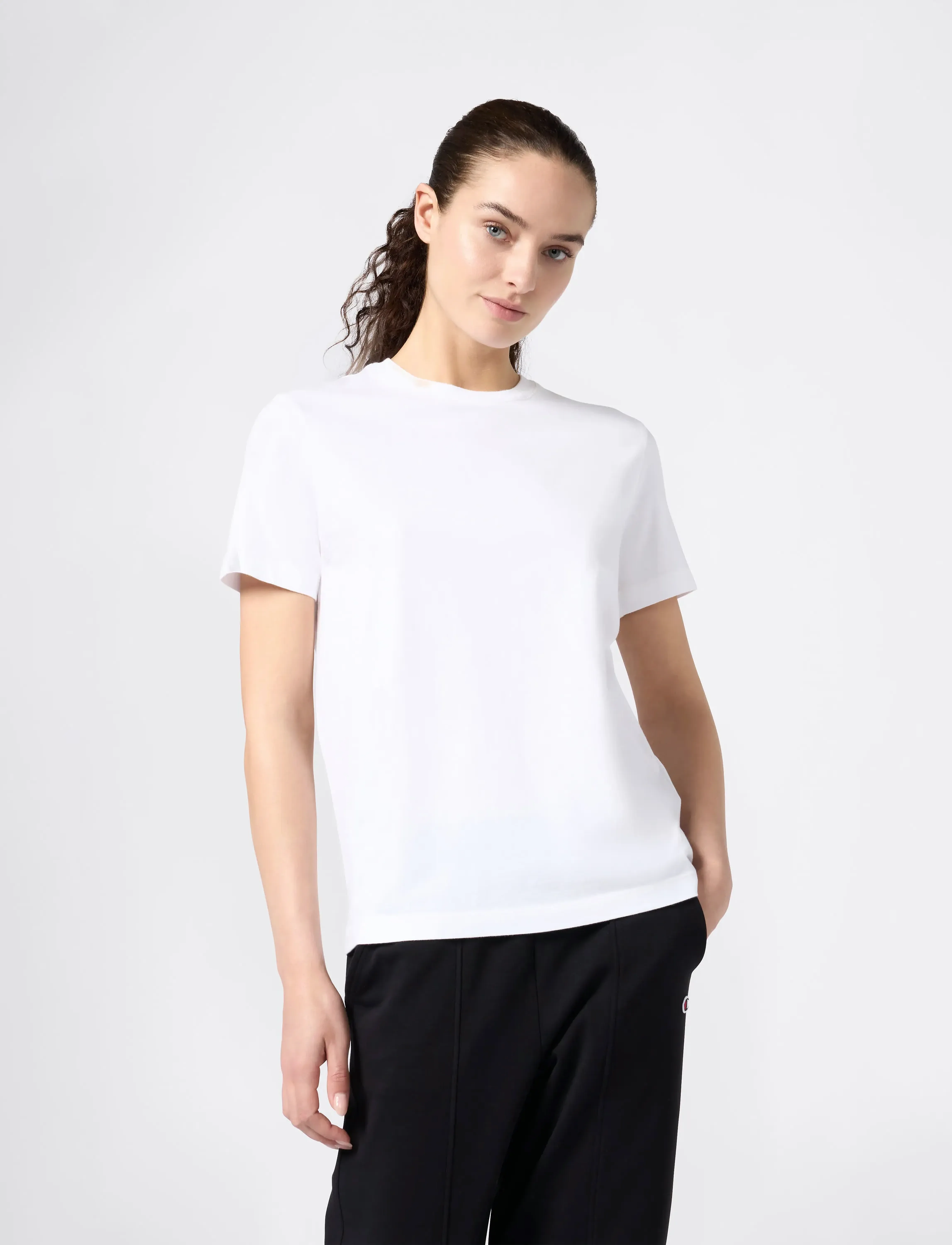 Champion - SS Tee - t-shirts - white - 4