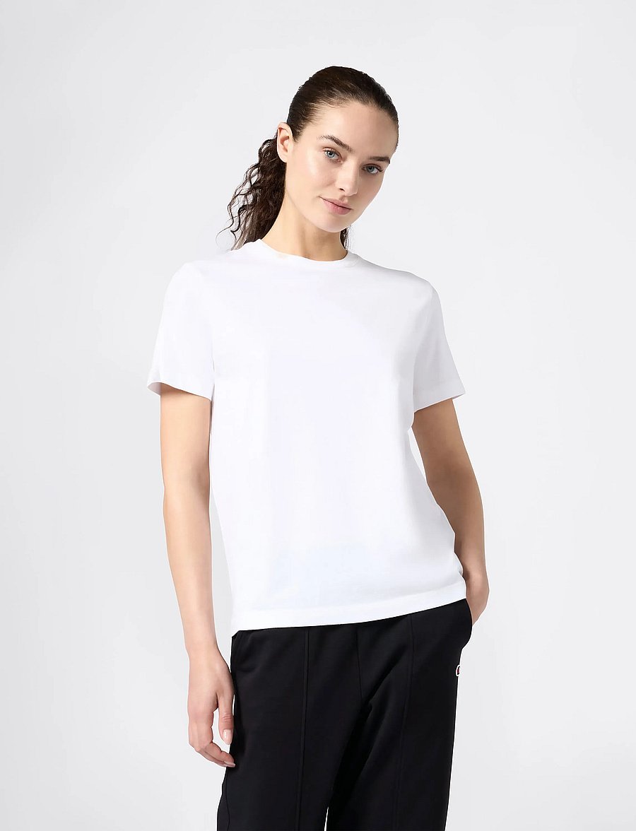Champion - SS Tee - t-shirts - white - 4