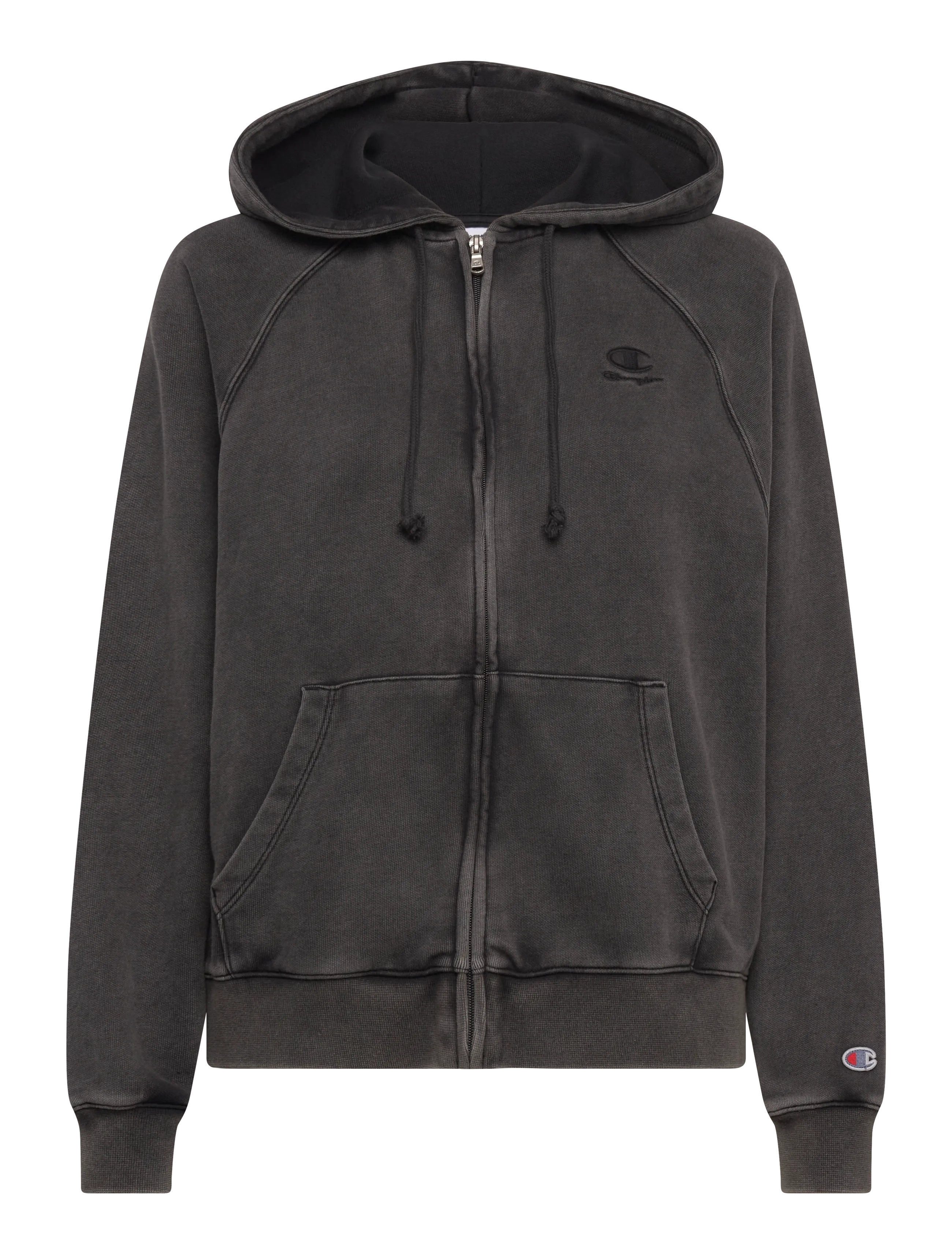 Champion Full Zip Hoodie Sweatshirt, S, Grey, Sport Sweatshirts & Hoodies > Sport Hoodies, Dame