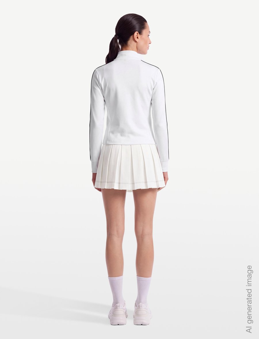 Champion - Full Zip Hoodie Sweatshirt - Överdelar - ww001-wht - 4