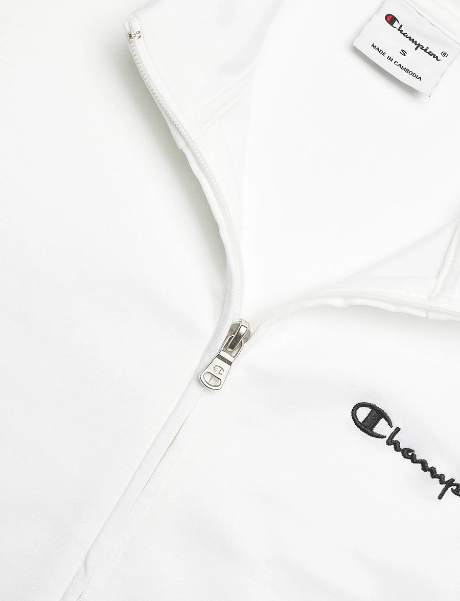 Champion - Full Zip Hoodie Sweatshirt - tops - ww001-wht - 2