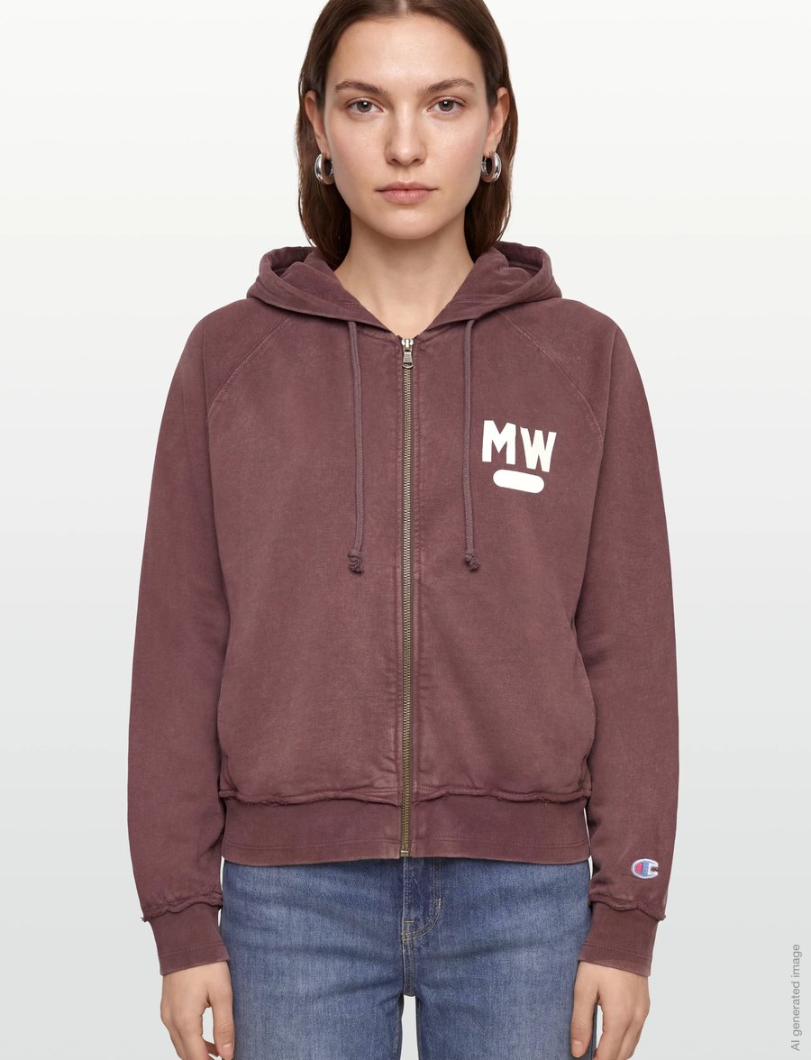 Champion - Hooded Full Zip Sweatshirt - sweatshirts - ms503-choc - 3