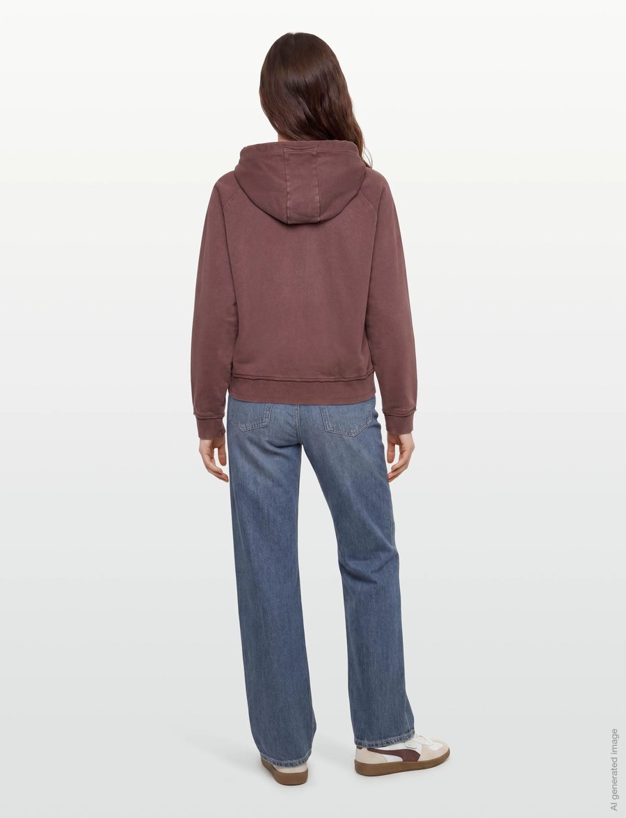 Champion - Hooded Full Zip Sweatshirt - sweatshirts - ms503-choc - 4