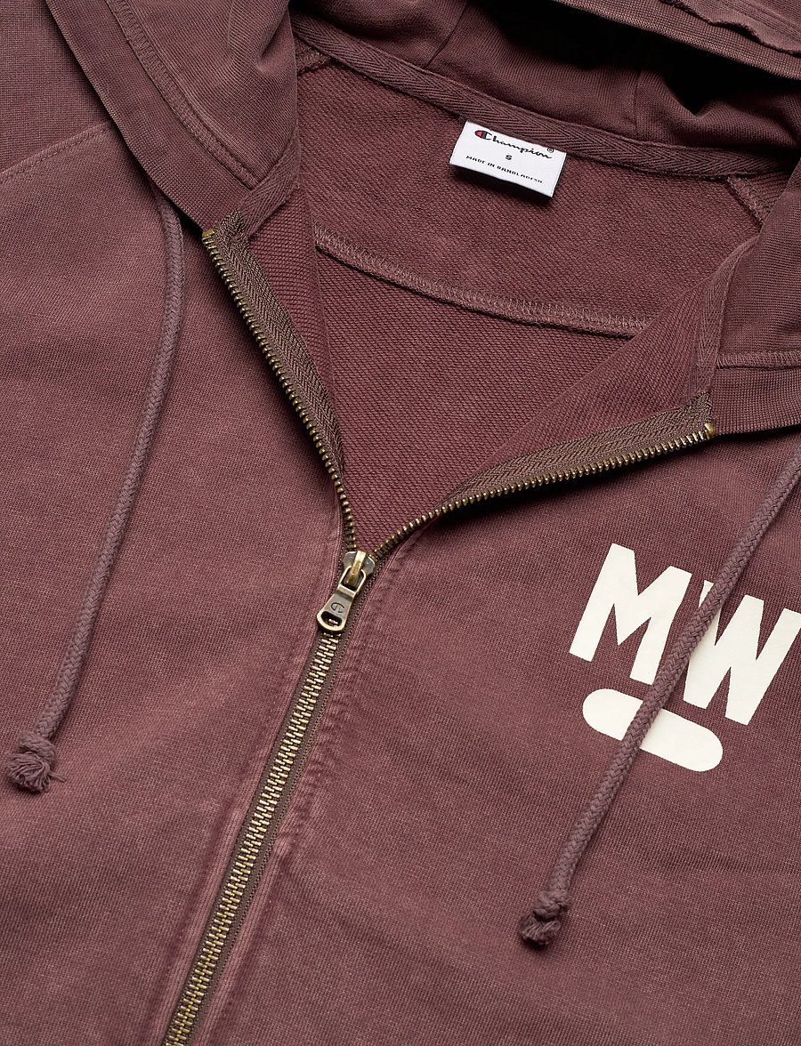 Champion - Hooded Full Zip Sweatshirt - sweatshirts - ms503-choc - 2