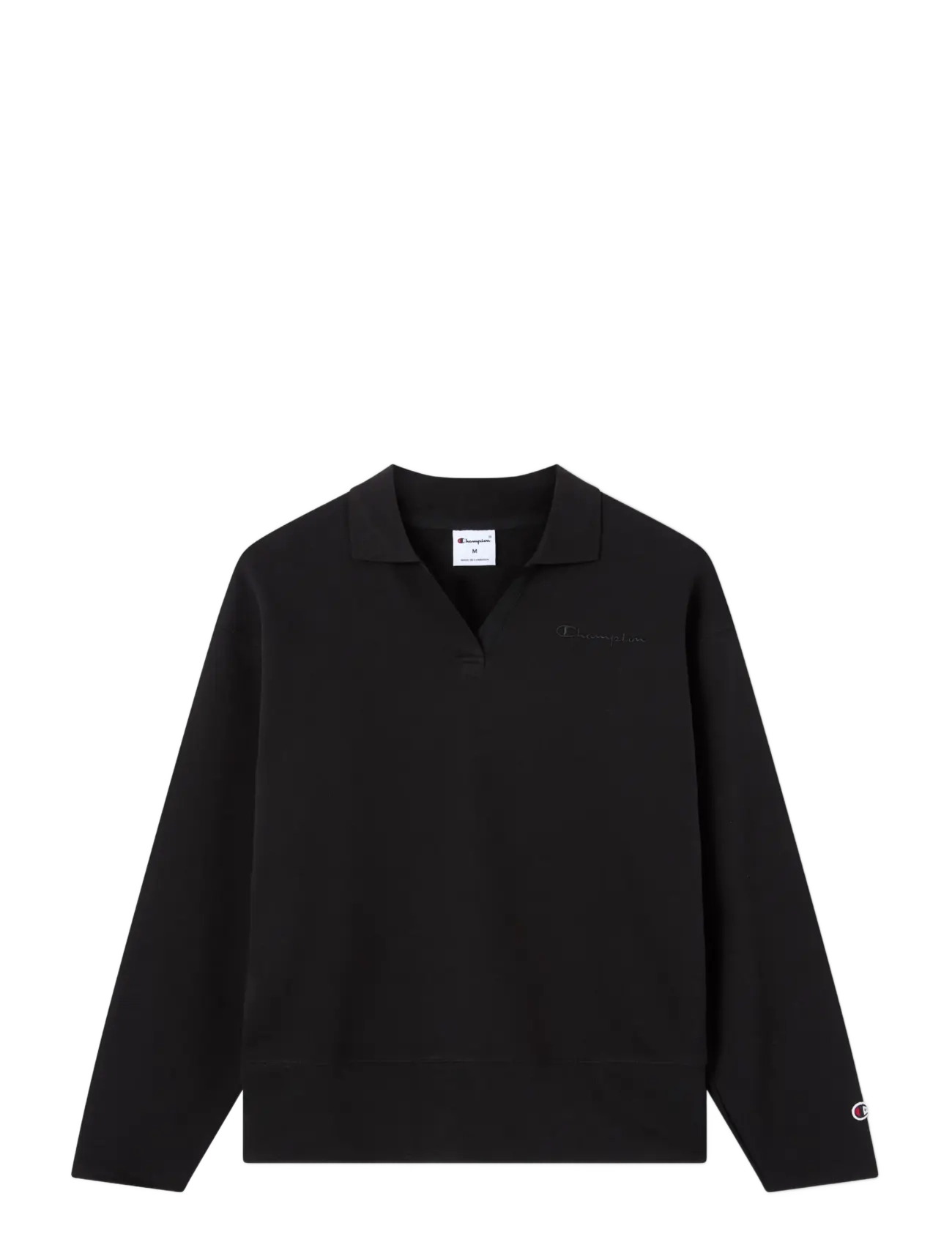 Champion Polo Neck Sweatshirt - Sweatshirts & Kapuzenpullover - KK001-NBK / black