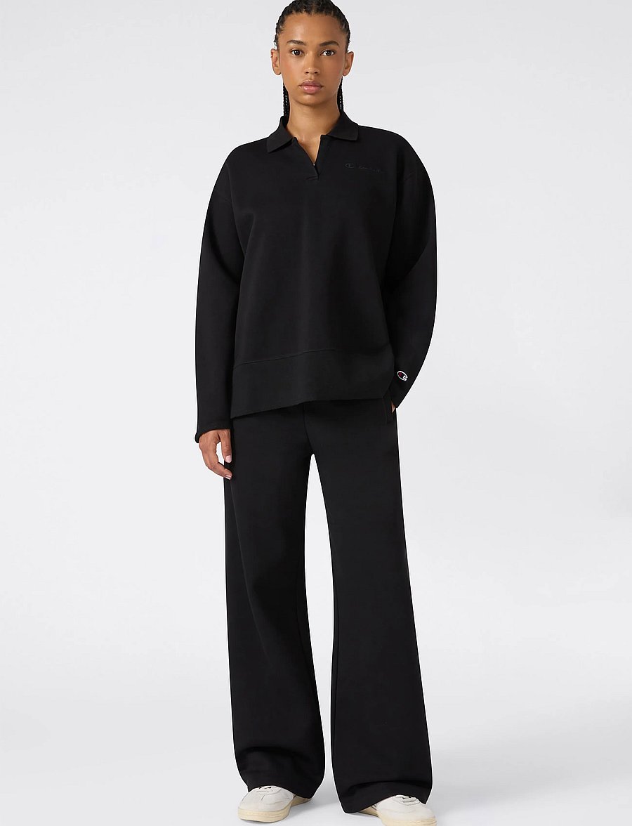 Champion - Polo Neck Sweatshirt - sweatshirts - kk001-nbk - 0