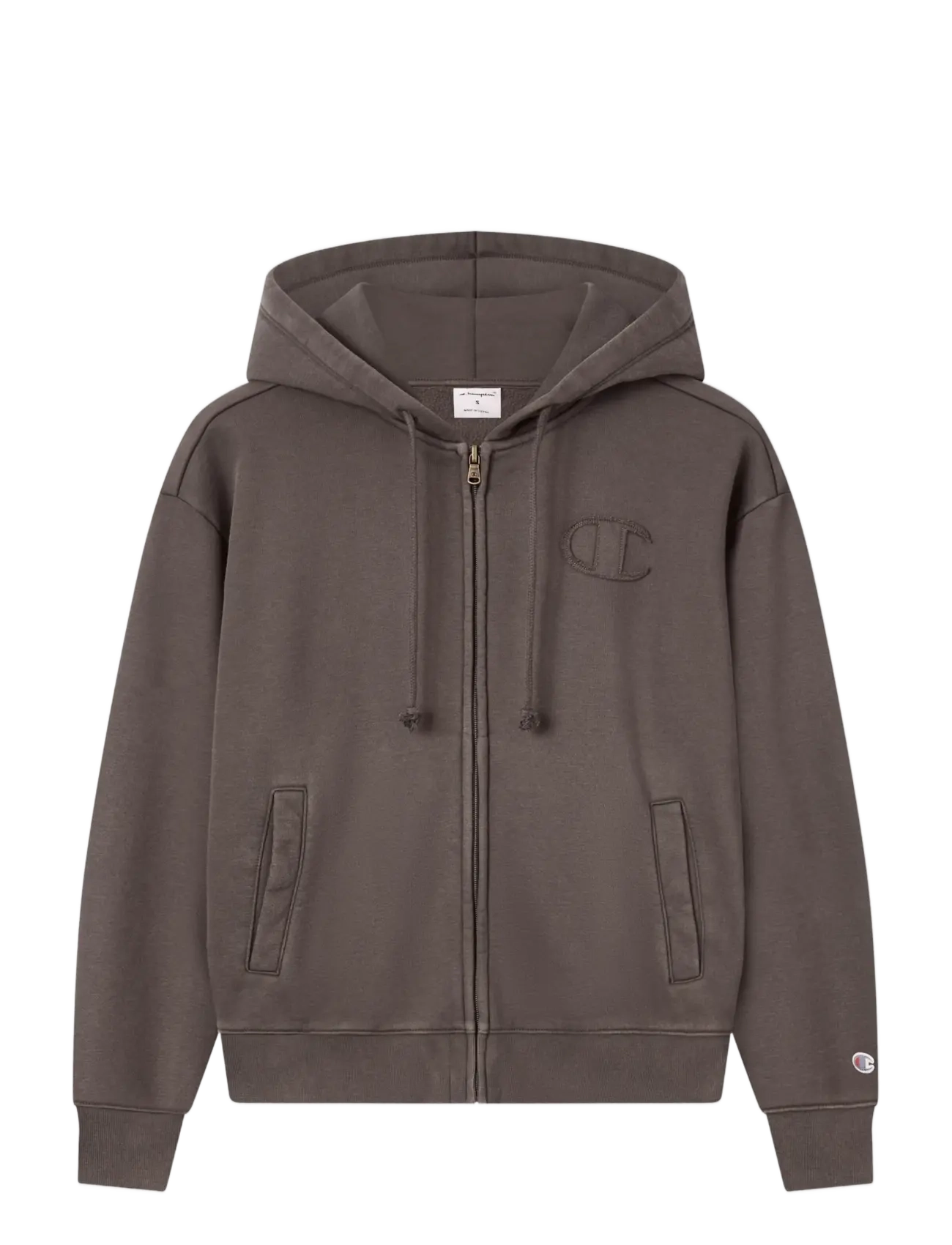 Champion Full Zip Hoodie Sweatshirt - Sportmode - GS509-MOS / brown