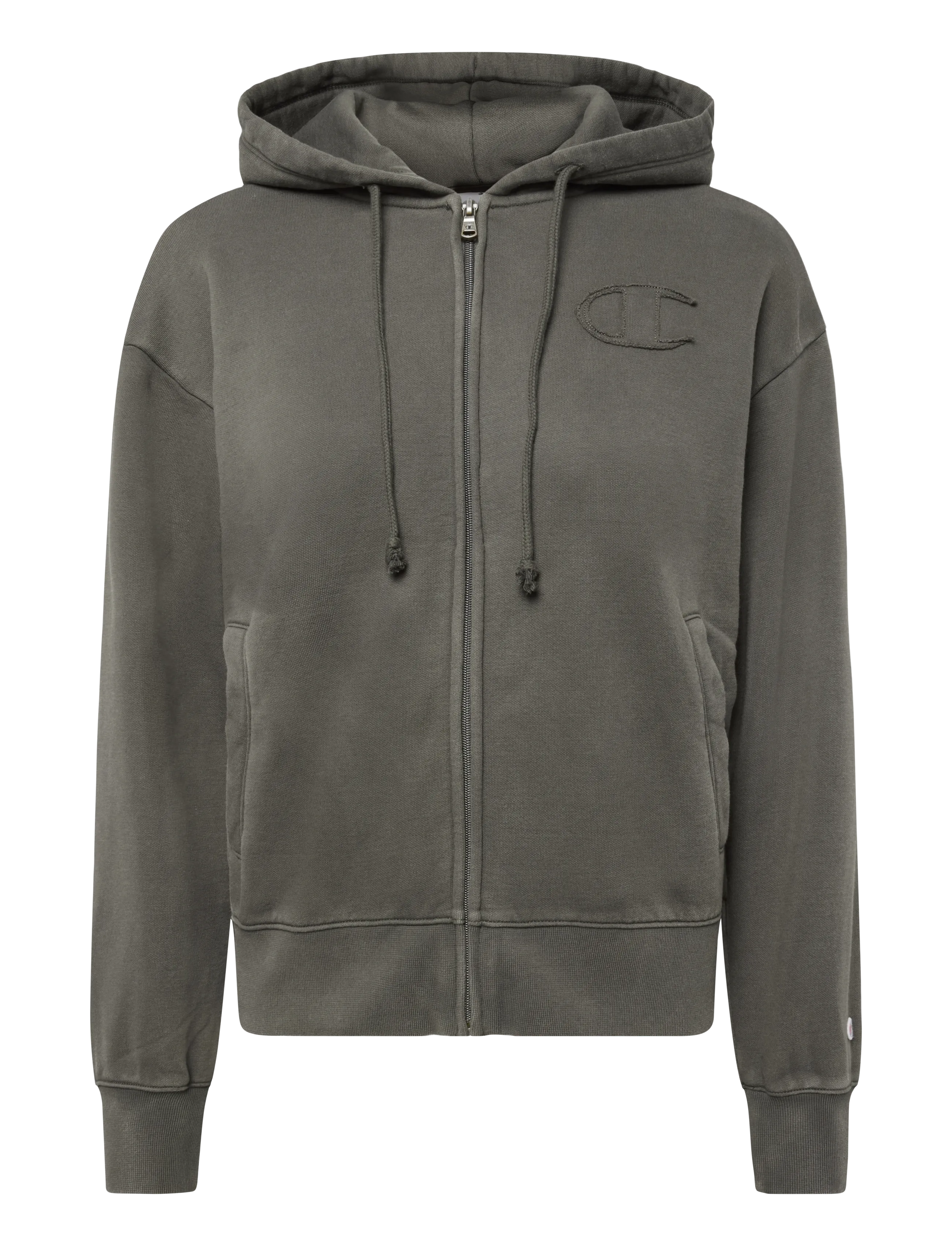 Champion Full Zip Hoodie Sweatshirt - Clothing - GS509-MOS / brown