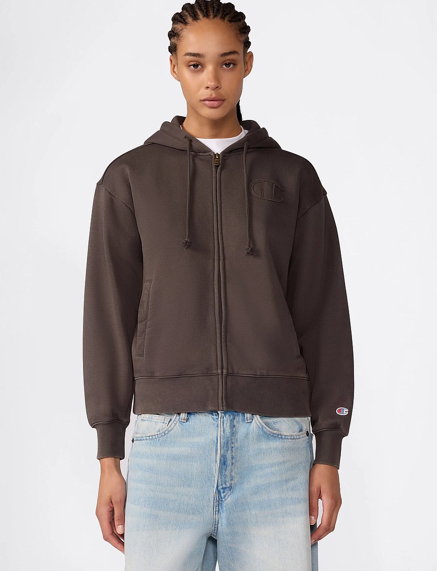 Champion - Full Zip Hoodie Sweatshirt - tops - gs509-mos - 0